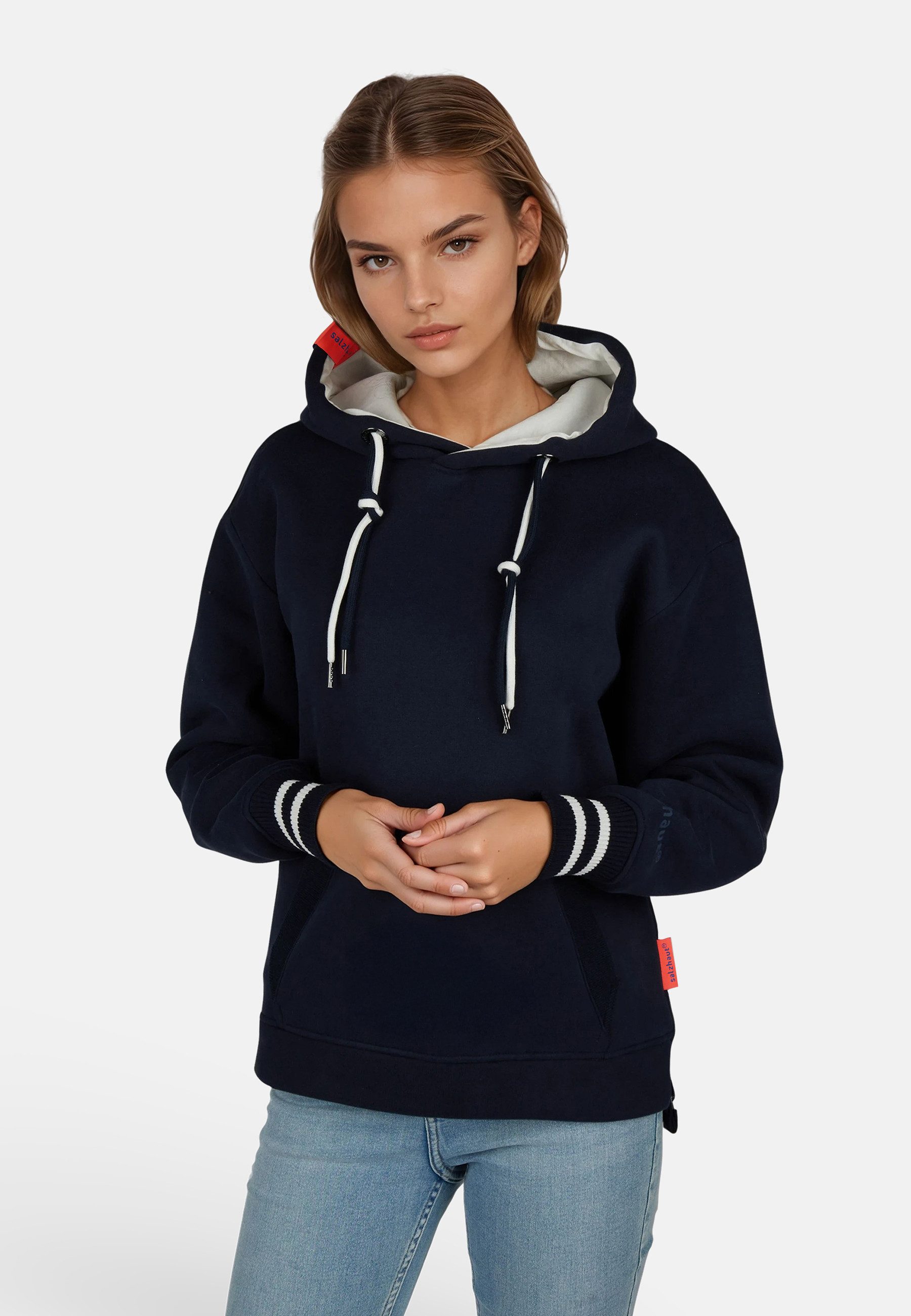 salzhaut Hoodie VERDADDERT Damen Oversized salzhaut Kapuzenpullover – bequemer Fit und nordisch klares Design