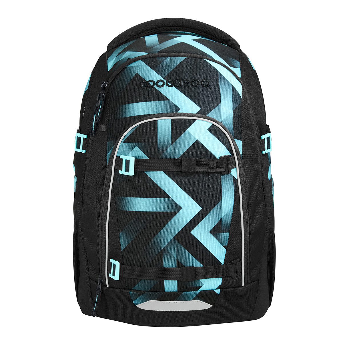 coocazoo Schulranzen Schulrucksack-Set MATE Laser Lights 3-teilig (3-teilig), ergonomisch, Körpergröße: 135 - 180 cm, Easy-Grow-System