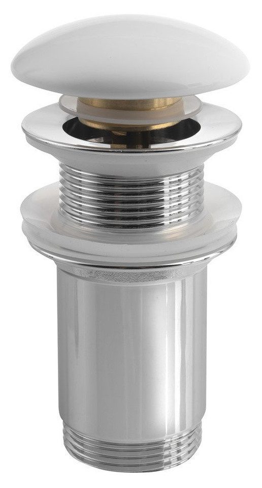 Sapho Ablaufgarnitur Waschbecken-Ablaufgarnitur 5/4“, klick-klack, Keramik-Stopfen, 10-50mm Sapho-AR900