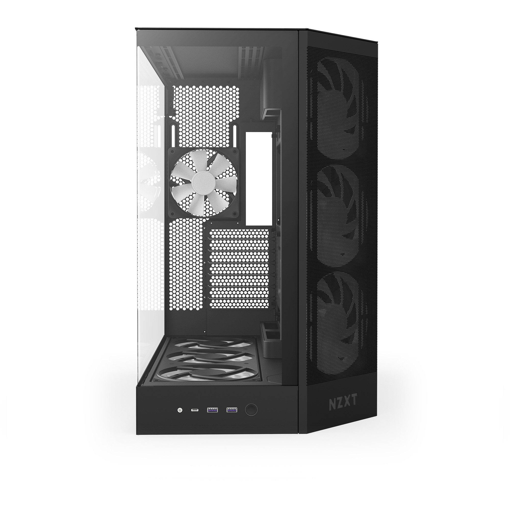 NZXT PC-Gehäuse NZXT H9 Flow RGB+, Tower-Gehäuse, (Temperd Glass