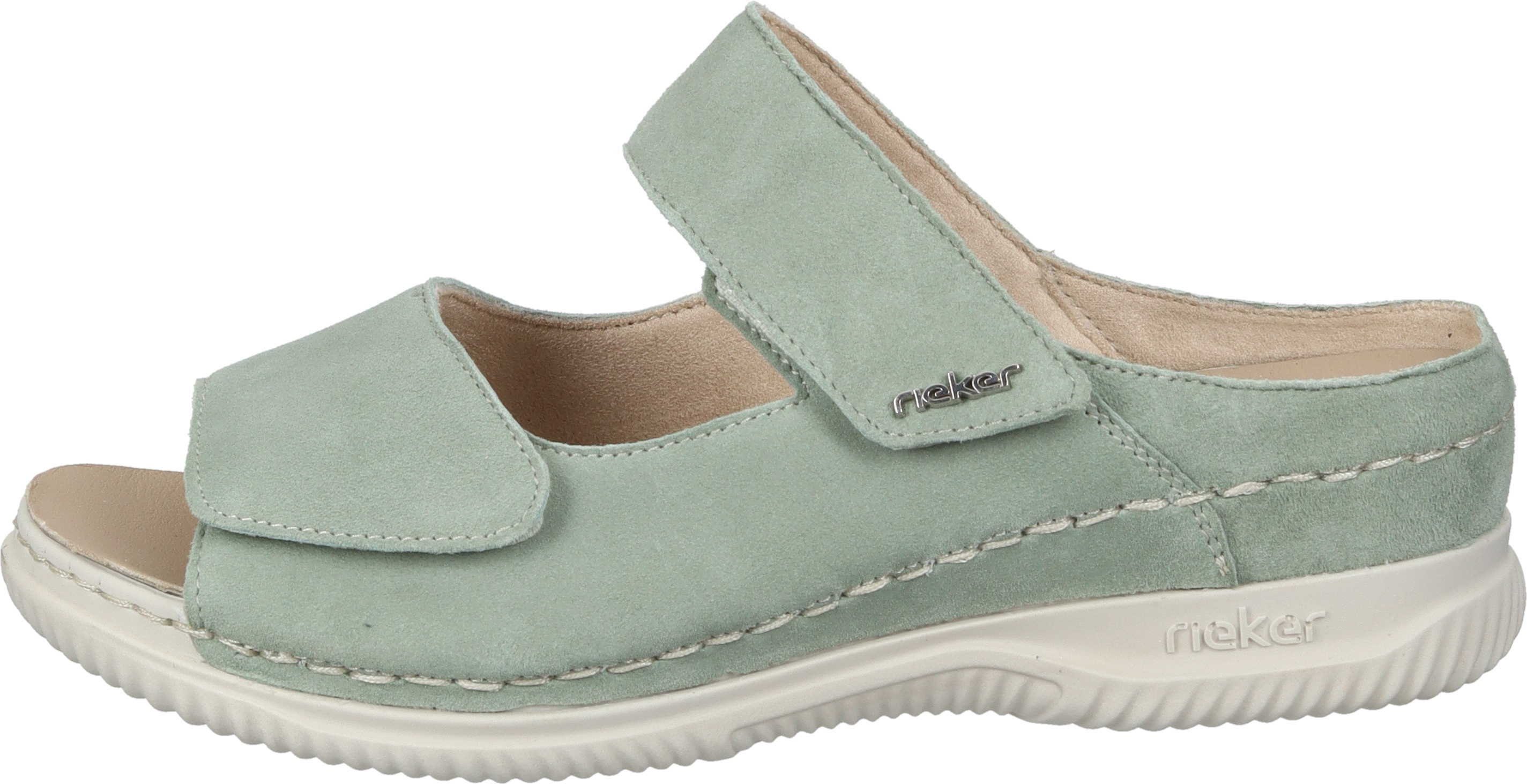 Rieker Pantoletten Pantolette aus Nubukleder günstig online kaufen