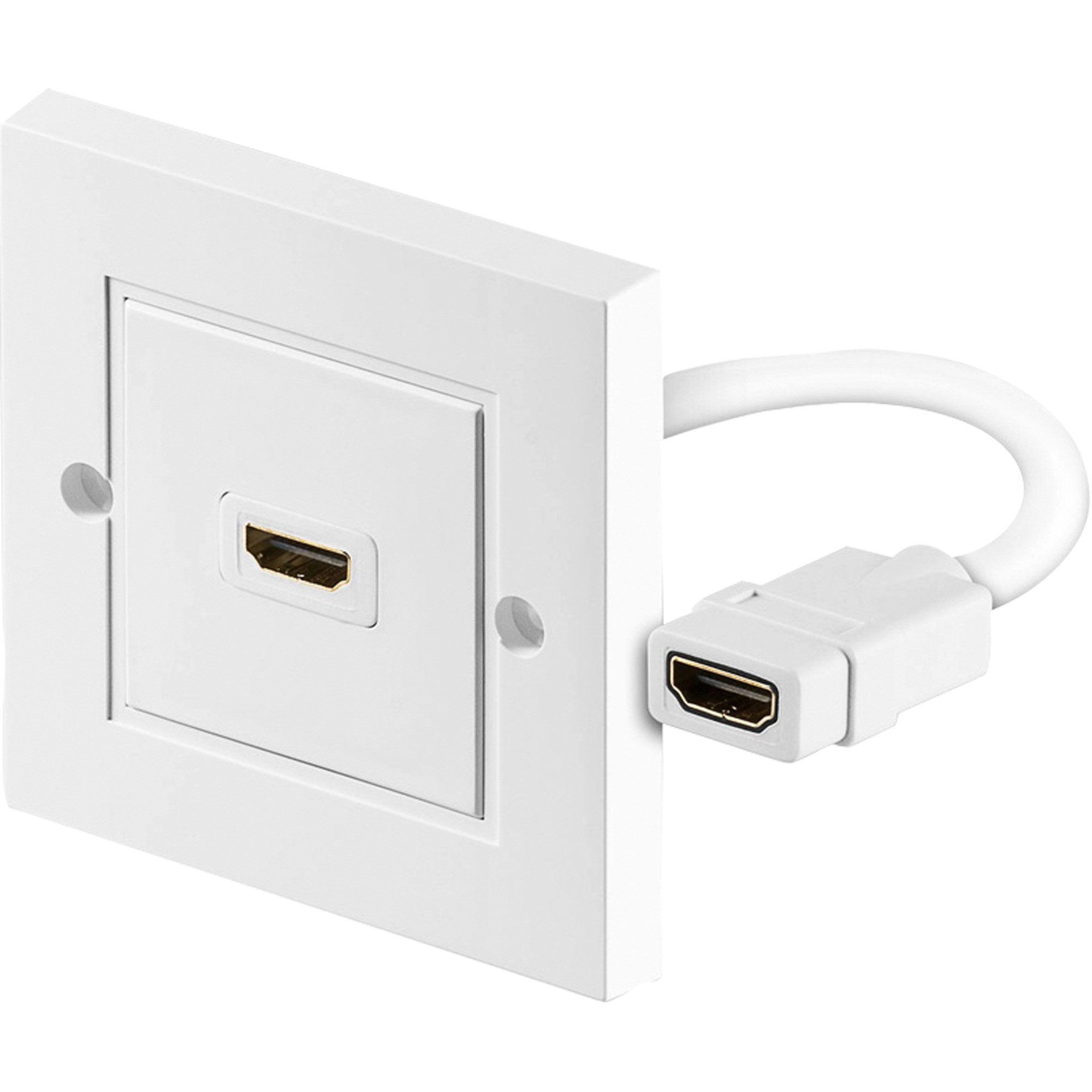 Goobay goobay HDMI-Wanddose, Unterputz, Anschlussdose HDMI-Kabel