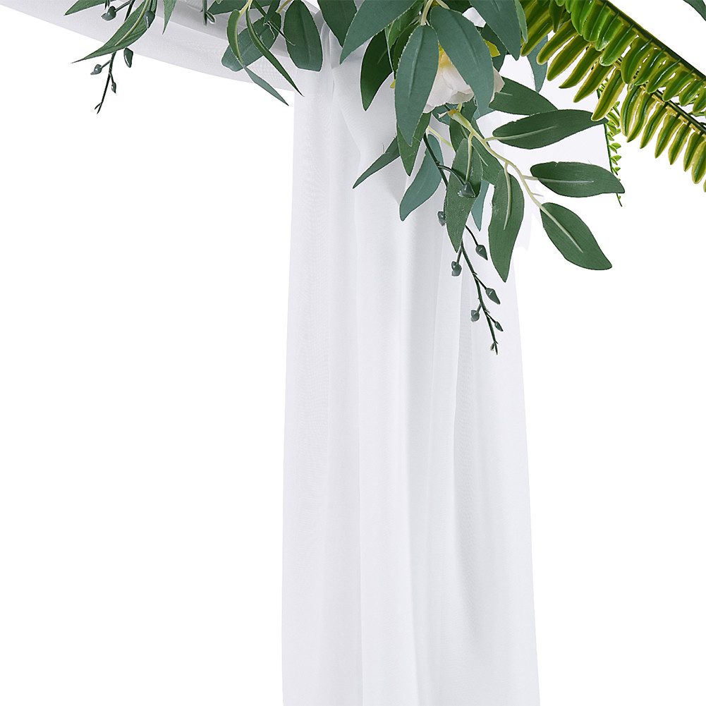 GarveeMore Wabendekoration 1 Stück 70 * 550 cm Elastische Chiffon Bogen Vorhang für Hochzeit