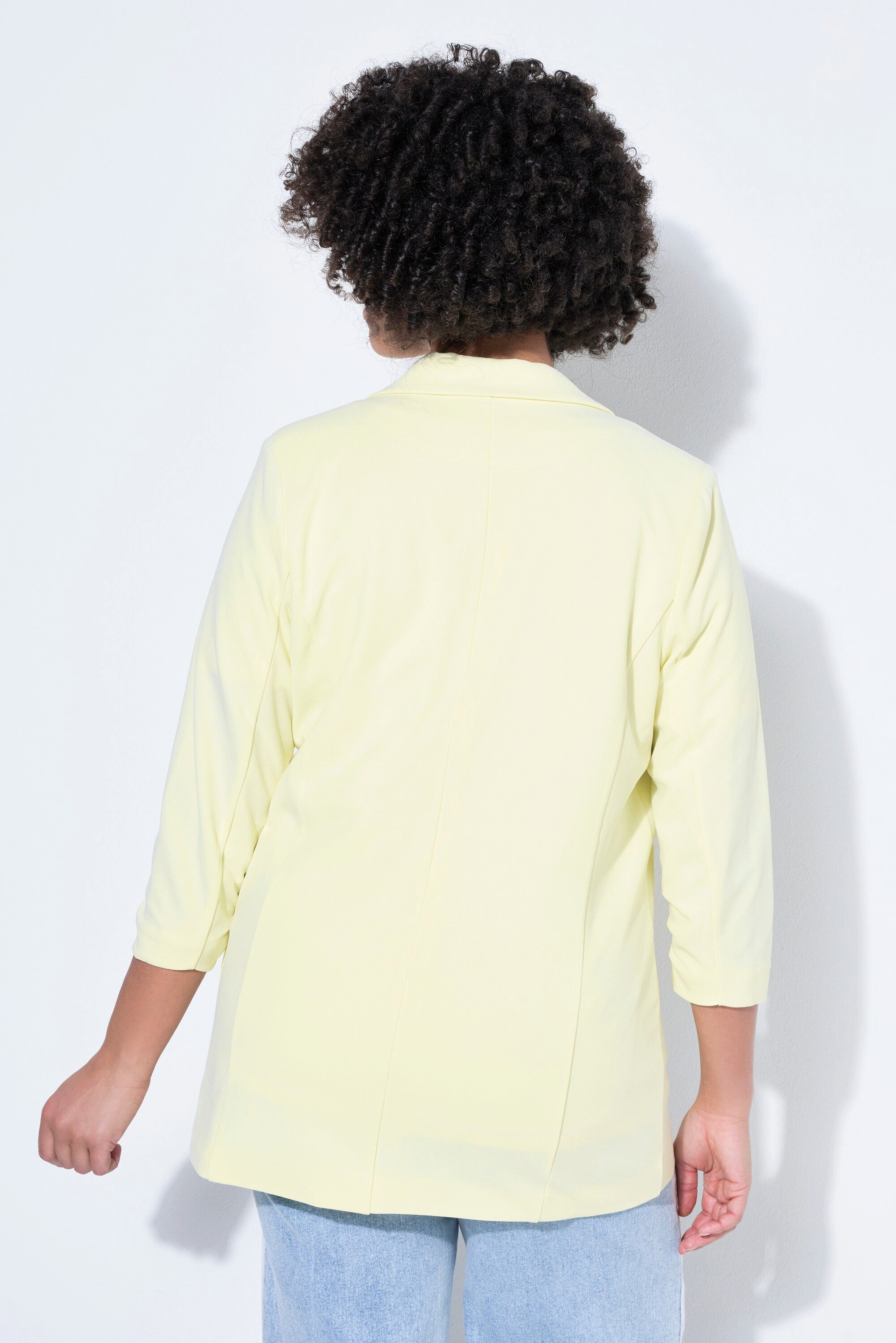 Angel of Style Blusenblazer Blazer offene Form Reverskragen Langarm