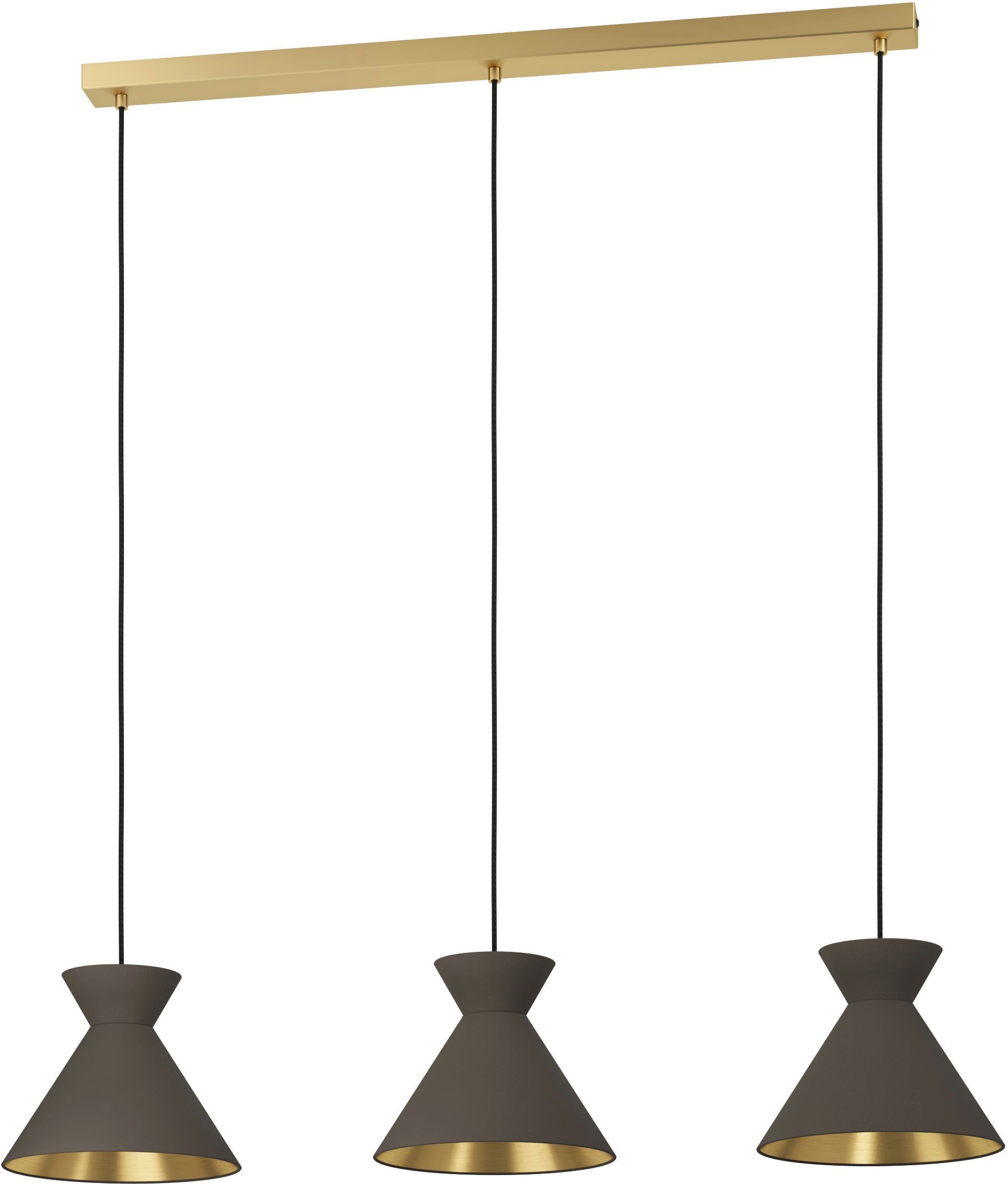 EGLO Hängeleuchte NASTASIA, Leuchtmittel wechselbar, ohne Leuchtmittel,  Hängeleuchte in schwarz aus Stahl - exkl. E27 - 40W, Hochwertige und  moderne Leuchte von EGLO Leuchten