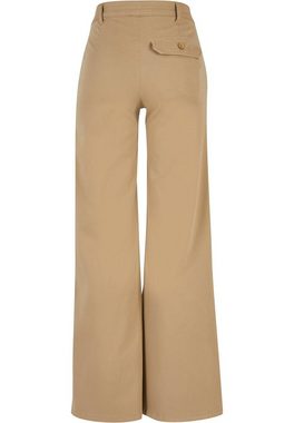 URBAN CLASSICS Chinos Urban Classics Damen Ladies High Waist Wide Leg Chino Pants (1-tlg)