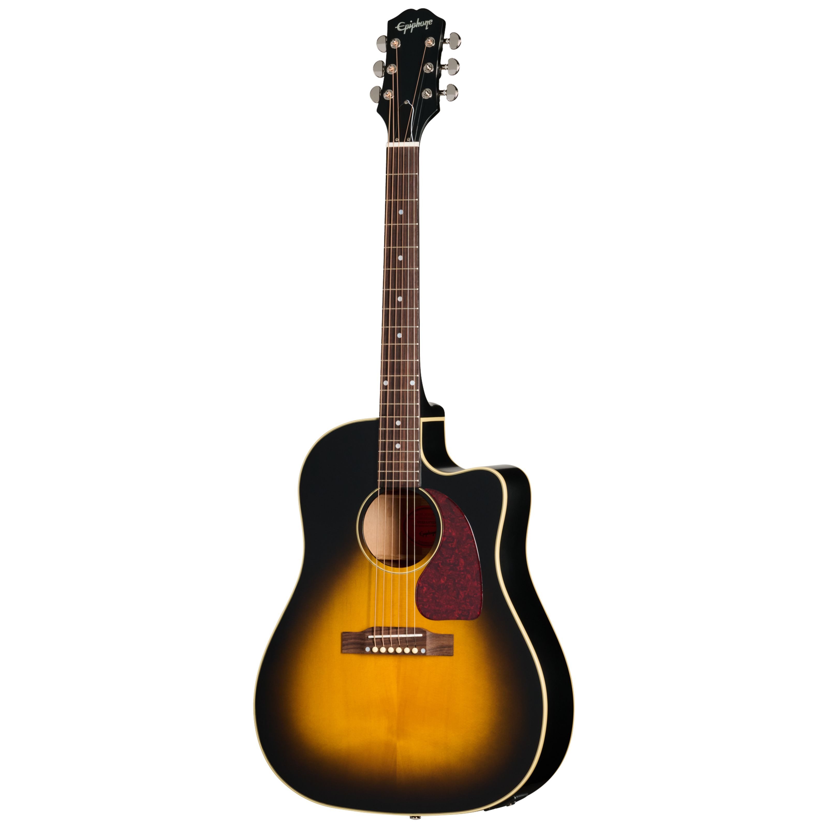 Epiphone Westerngitarre, Westerngitarren, Dreadnought Gitarren, J-45 Standard EC Vintage Sunburst - Westerngitarre