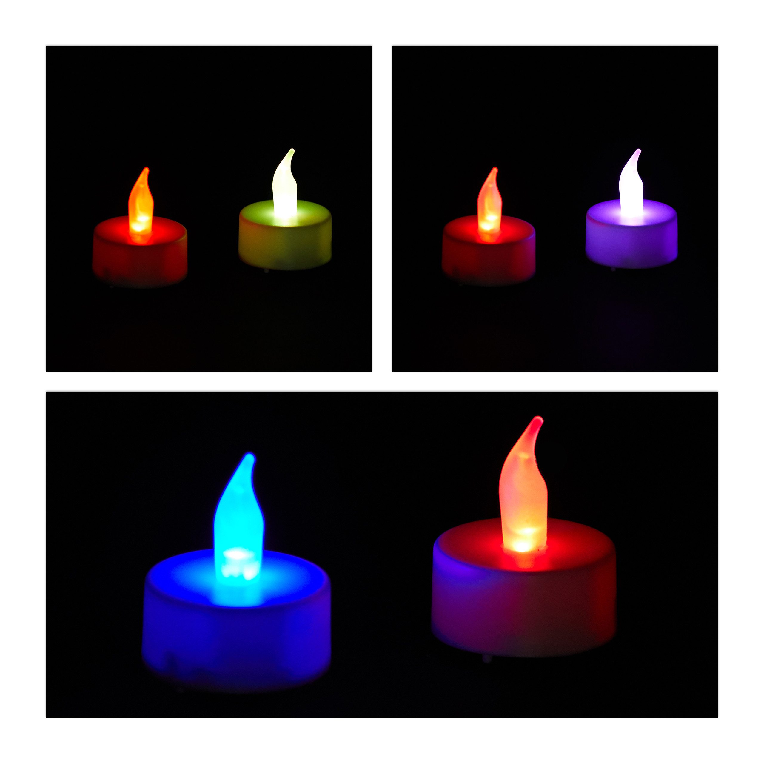 relaxdays LED-Kerze 24 x LED Teelicht günstig online kaufen
