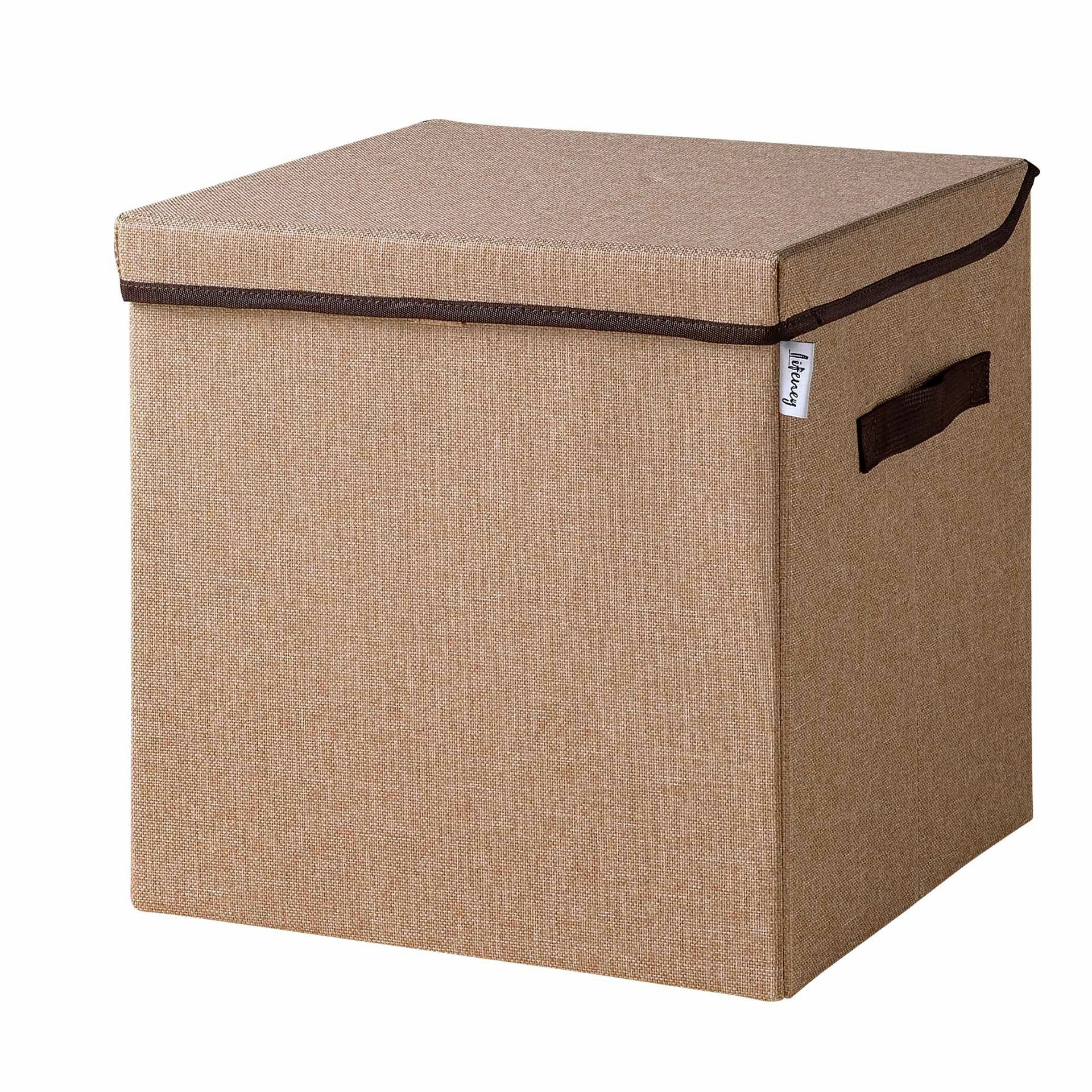Lifeney Faltbox Aufbewahrungsbox mit Deckel, Natur günstig online kaufen