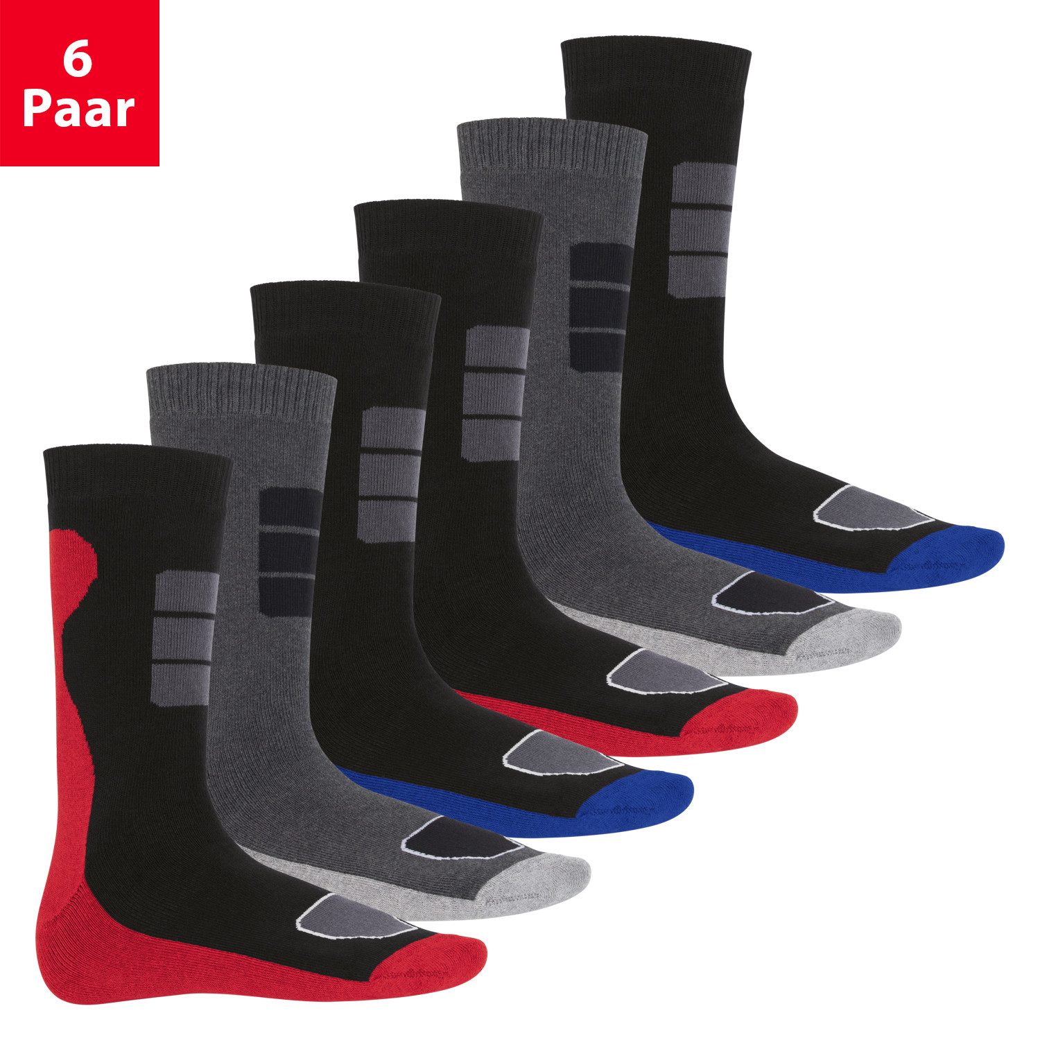 Footstar Thermosocken Herren Wintersocken 6er Pack - Frottee-Socken mit The günstig online kaufen