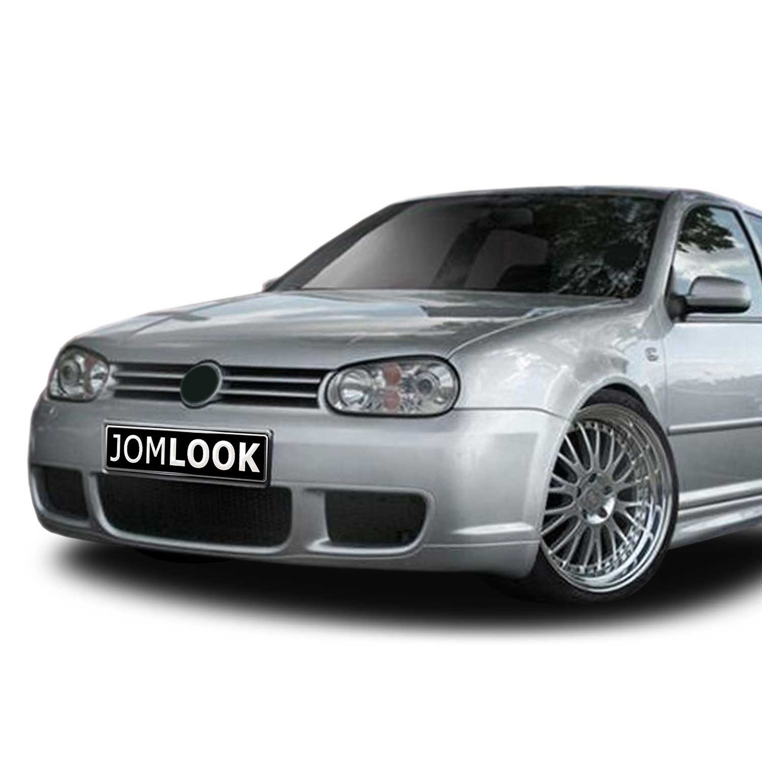 OMAC Frontstoßstange Frontstoßstange für VW Golf 4 1997-2003 RS-Look mit ABE Schwarz, 1-St.