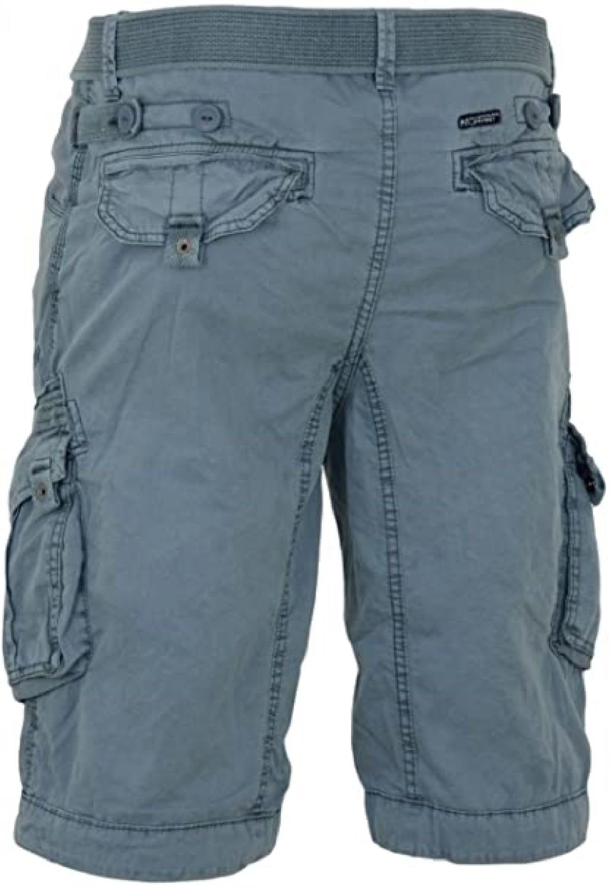 Grütel kurze Brpanoramique (Packung, Herren Norway Cargoshorts Hose Mit Geographical 1-tlg) Blau