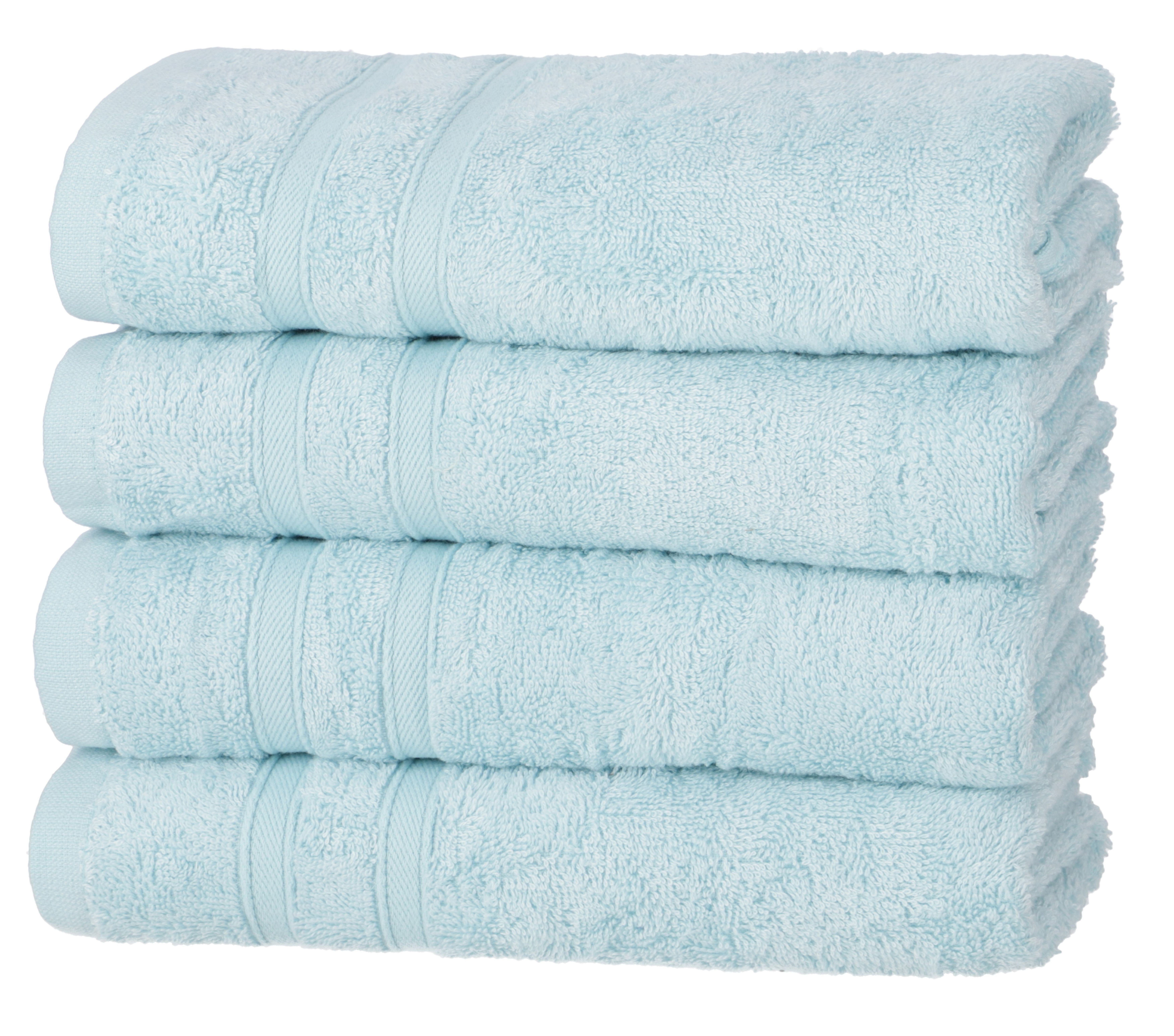 One Home Handtücher Komfort, Frottee (4-St), extra Saugfähig und Weich hellblau
