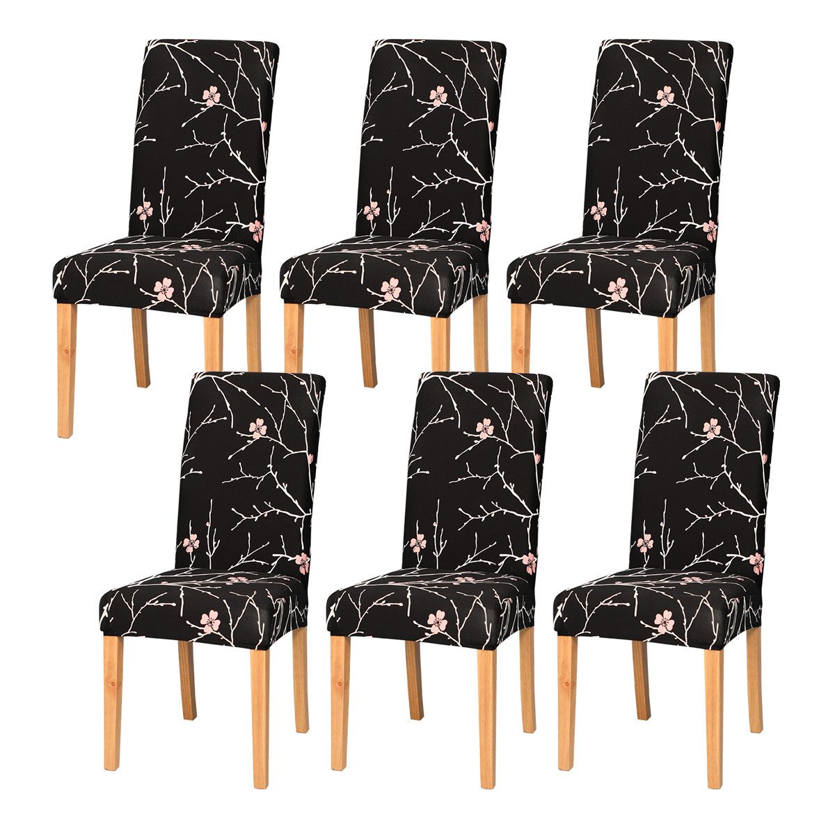 Vivi Idee Stuhlbezug Stuhlhussen 4/6er Set Spannbezug für Esszimmerstühle S günstig online kaufen