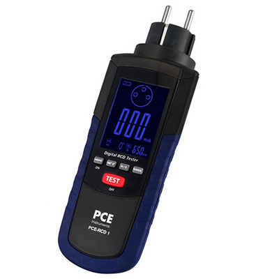 PCE Instruments Spannungsprüfer Installationstester PCE-RCD 1 schnelle Prüfung von FI-Schaltern, LCD-Display