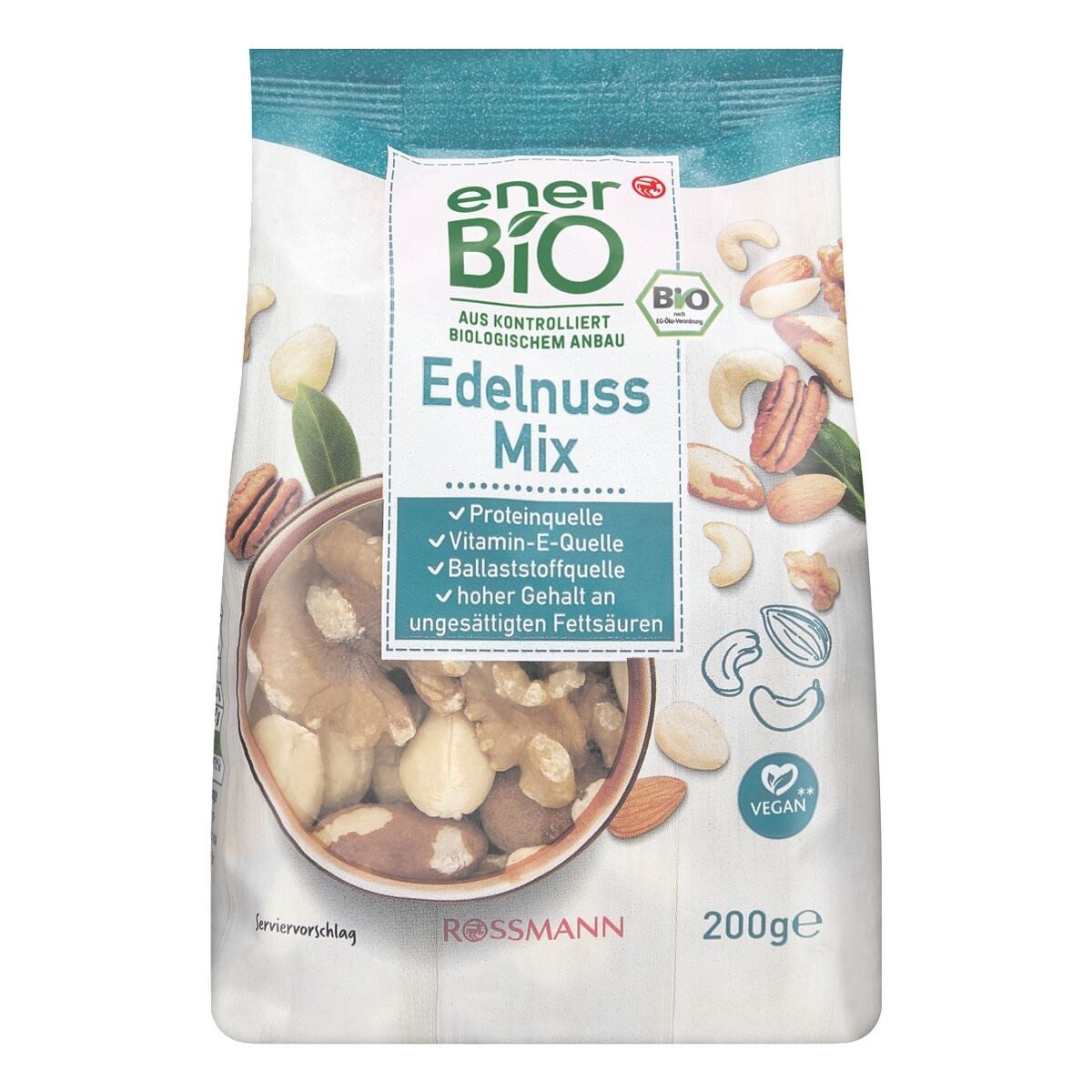 enerBIO Nüsse Edelnuss-Mix, 200 g