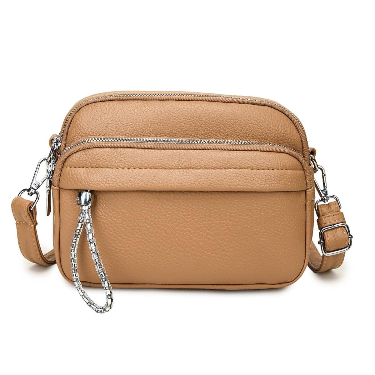 Schultertasche Damen Tasche Crossbody Umhängetasche CrossOver Brusttasche Body Bag