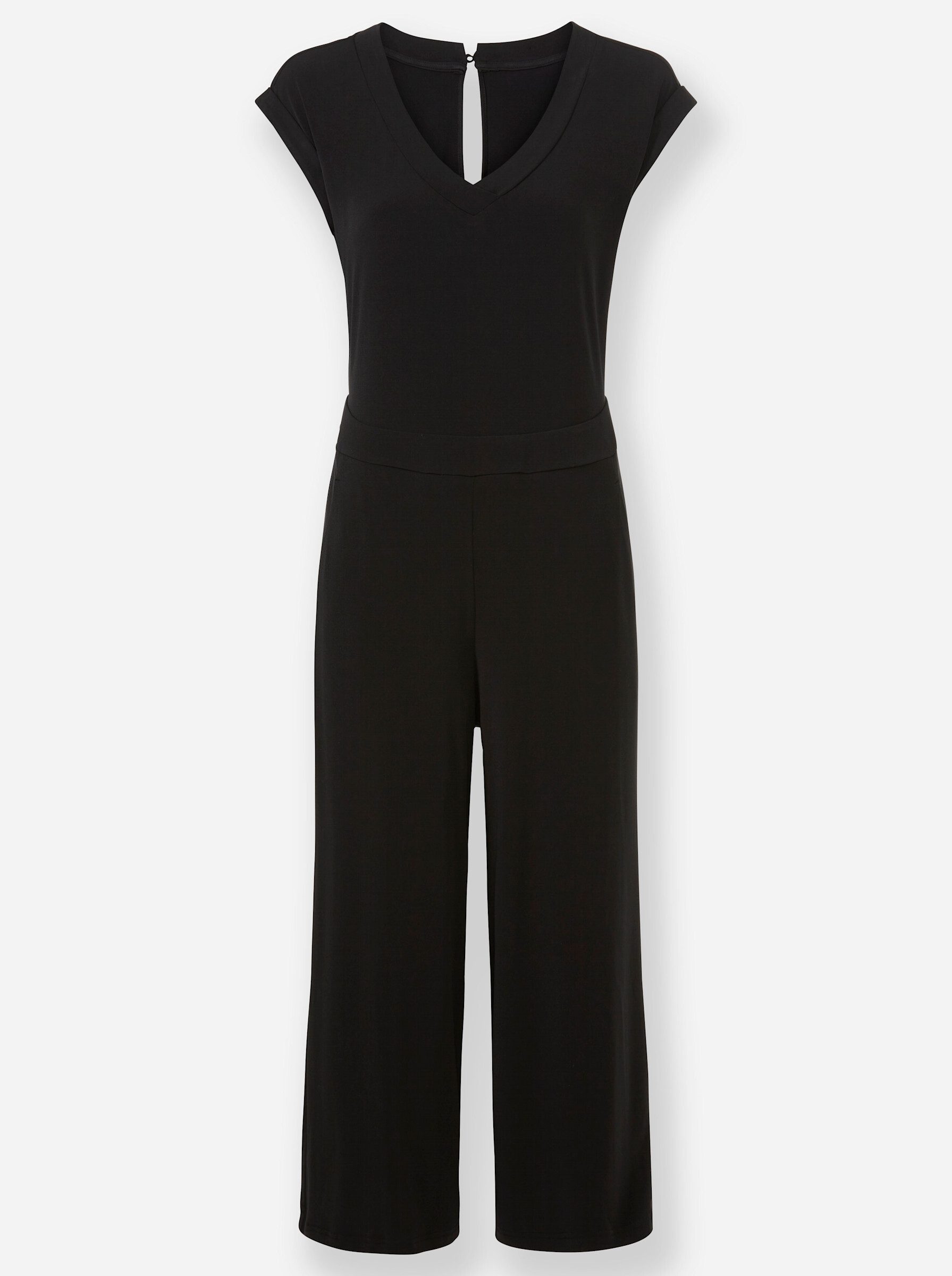 heine Jumpsuit Jumpsuit Kurzarm Innenbeinlänge ca. 54 cm