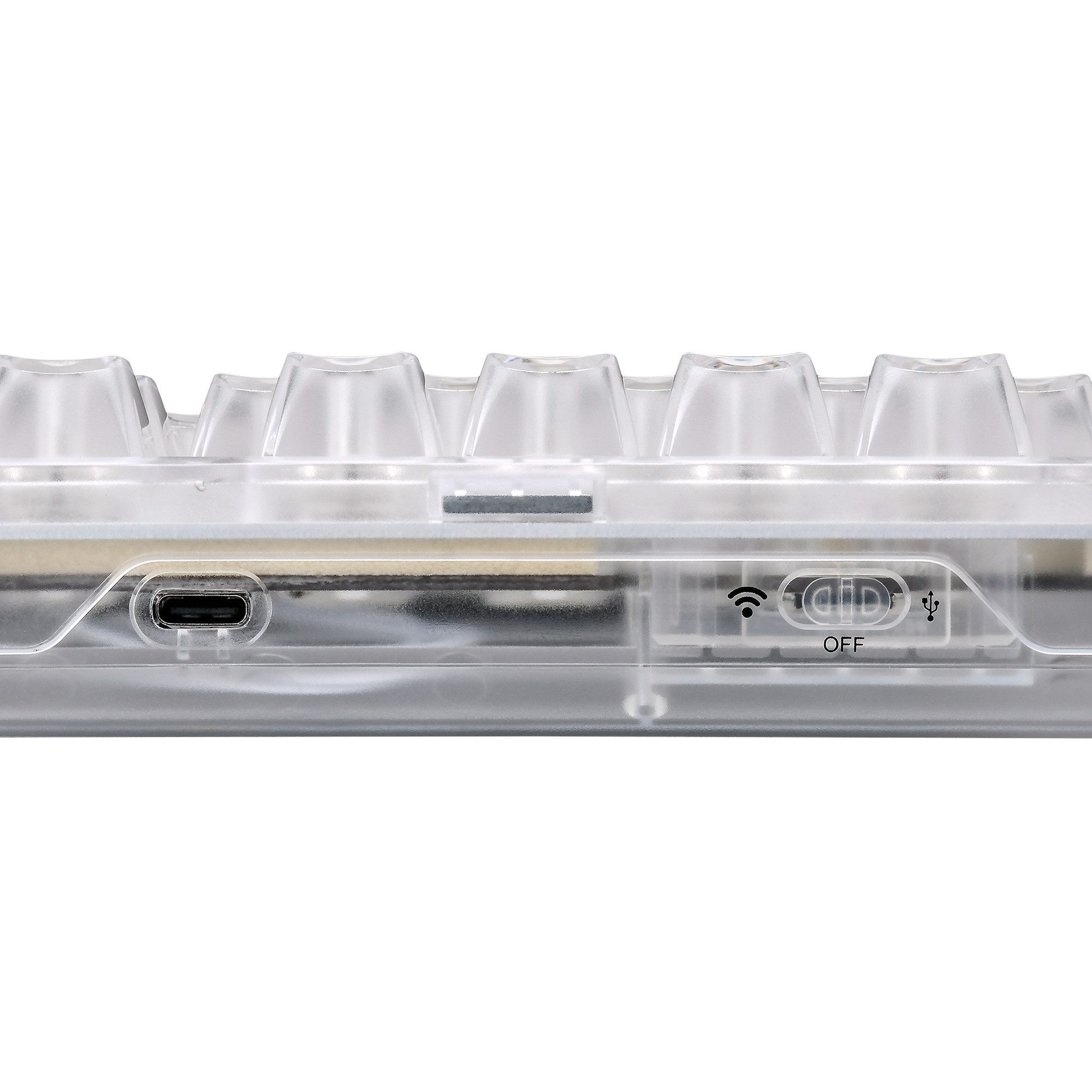 Sharkoon Gaming Tastatur Crystal Shark weiß DE – Bild 5 von 5