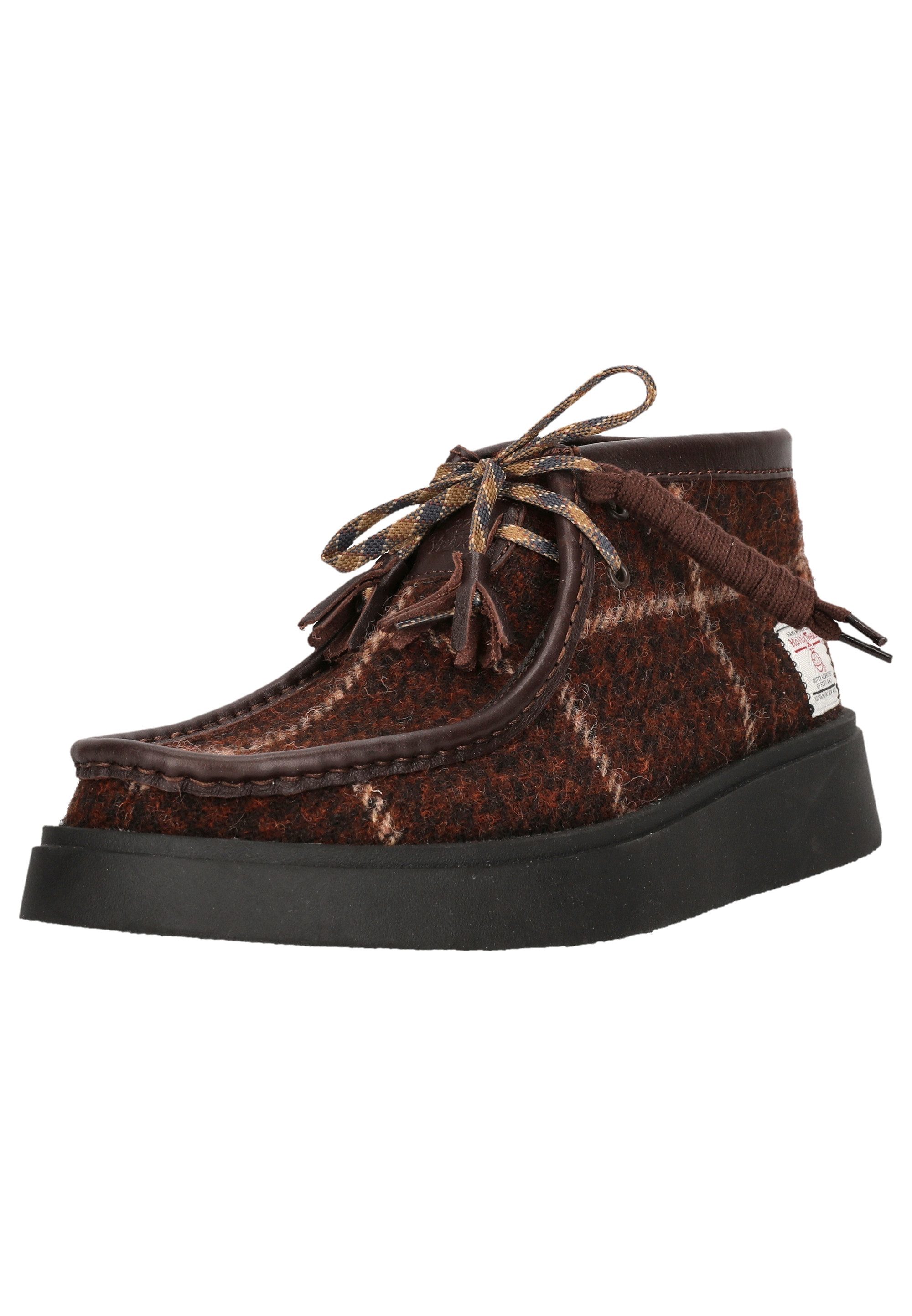 Clarks Torview Schnürschuh mit handgefertigtem Harris-Tweed günstig online kaufen