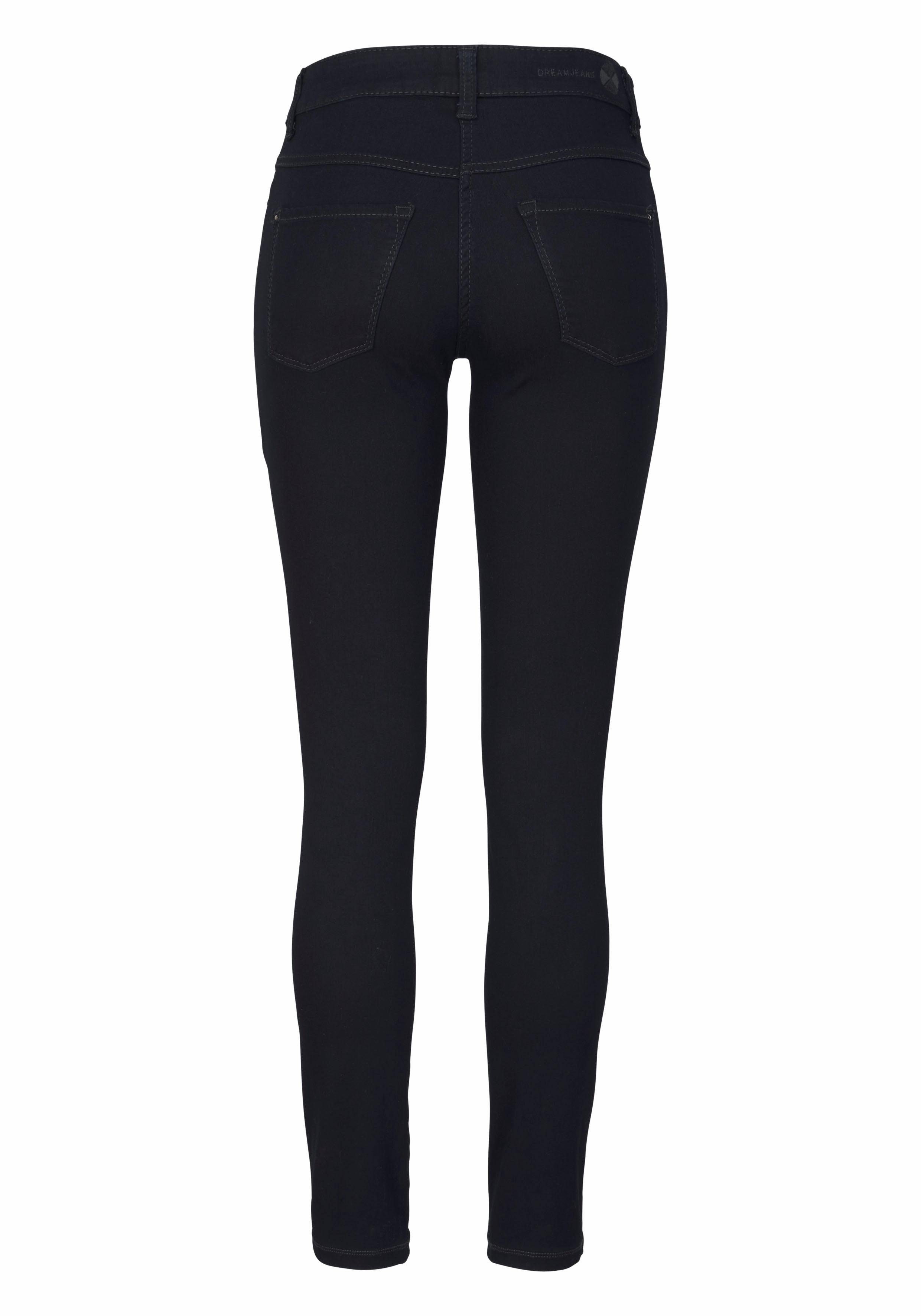 MAC Skinny-fit-Jeans Dream Skinny Hochelastische dark blue den perfekten Sitz rinsed Qualität sorgt für