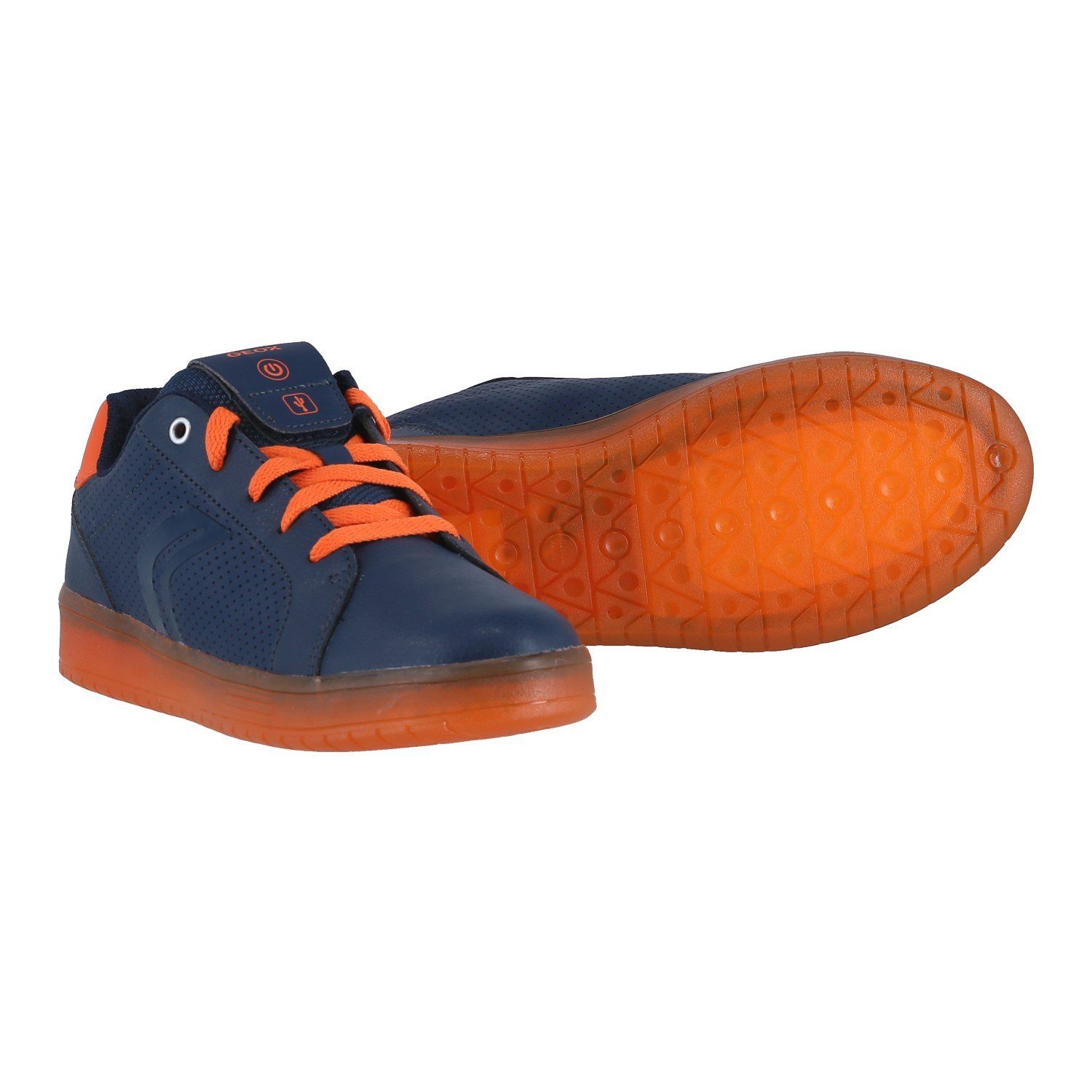 Geox Kommodor navyblau/orange Kinder Sneaker