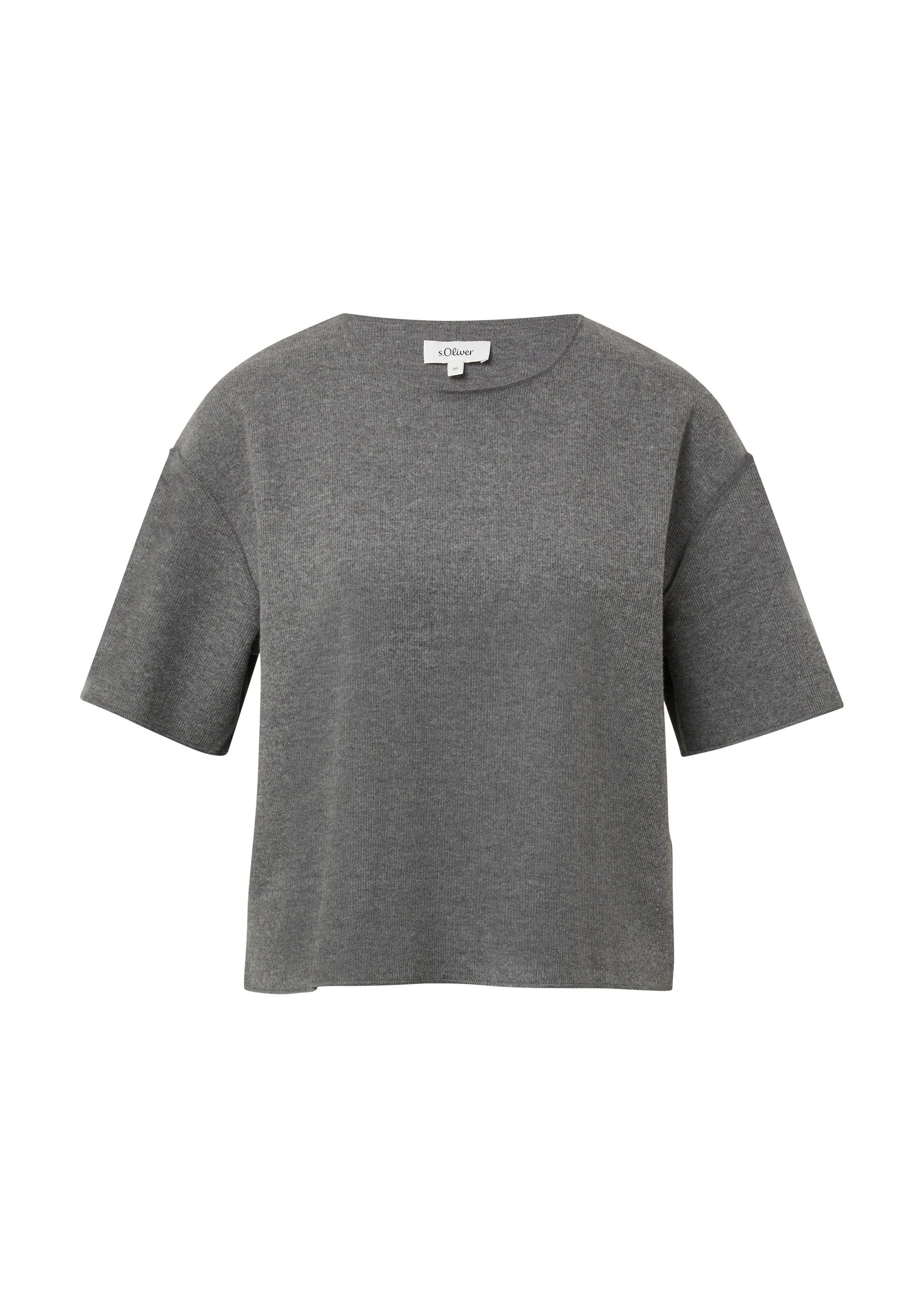 s.Oliver Kurzarmshirt T-Shirt Kurzarm-Strickpullover günstig online kaufen