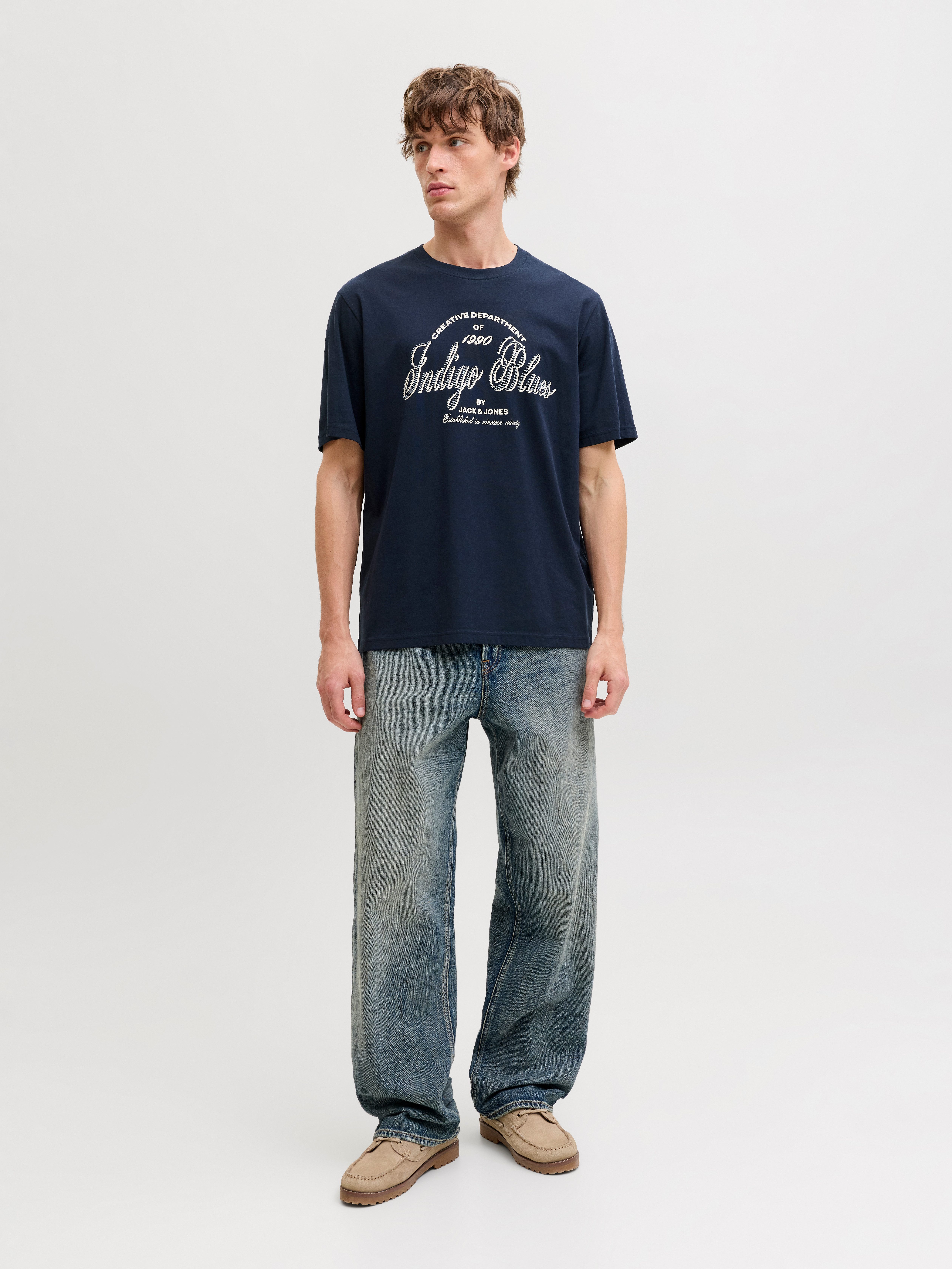 Jack & Jones Rundhalsshirt JJEDENVER GRAPHIC TEE SS O-NECK SN mit Logobranding – Bild 4 von 5