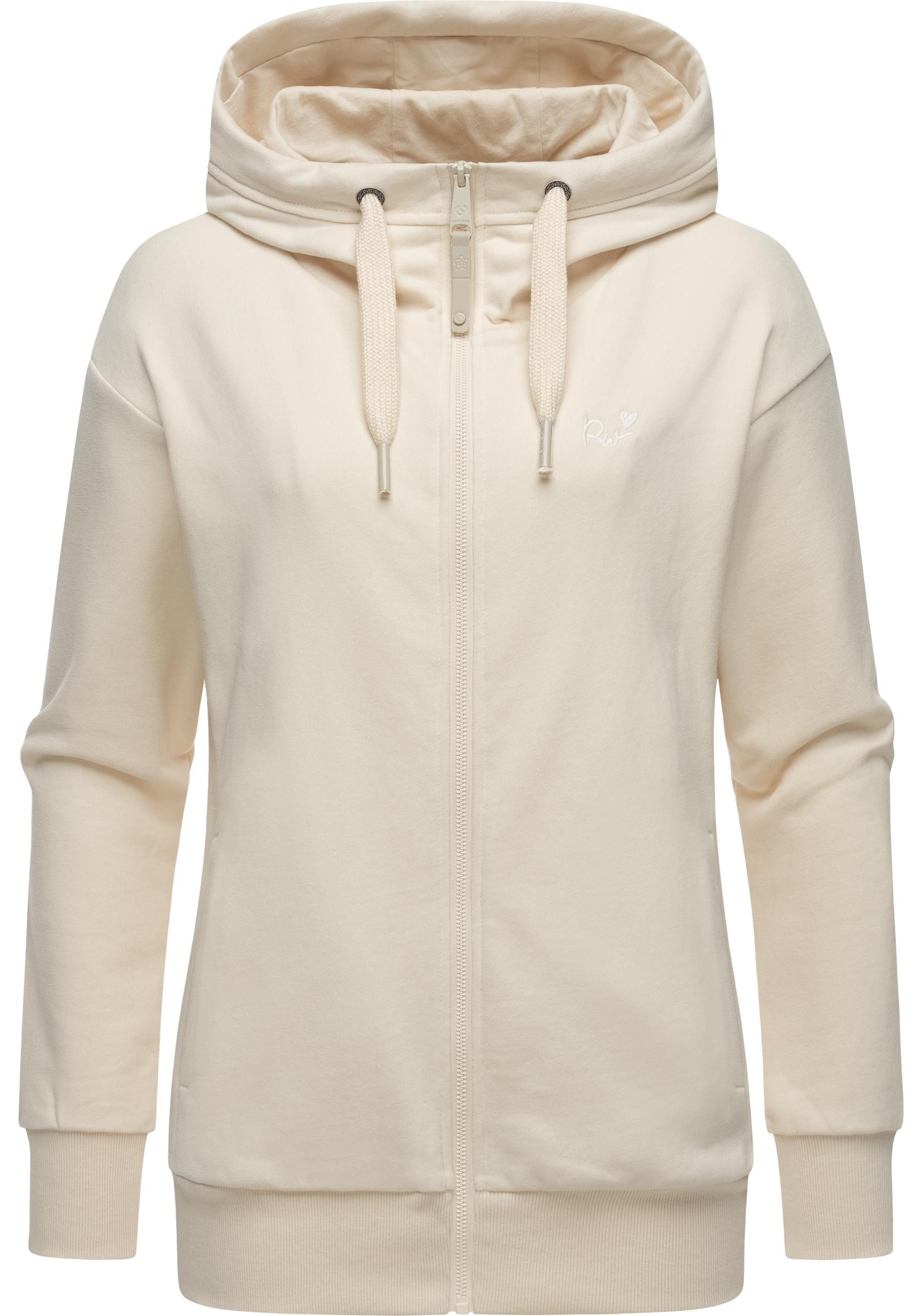 Ragwear Kapuzensweatjacke Yodis Zip weicher Damen Zip-Hoodie mit Kapuze