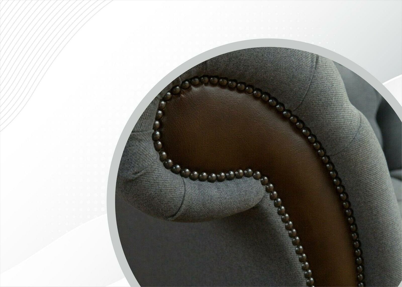 xxl Chesterfield-Sofa Möbel Europe JVmoebel Design Made Viersitzer Neu, moderne in Luxus Chesterfield