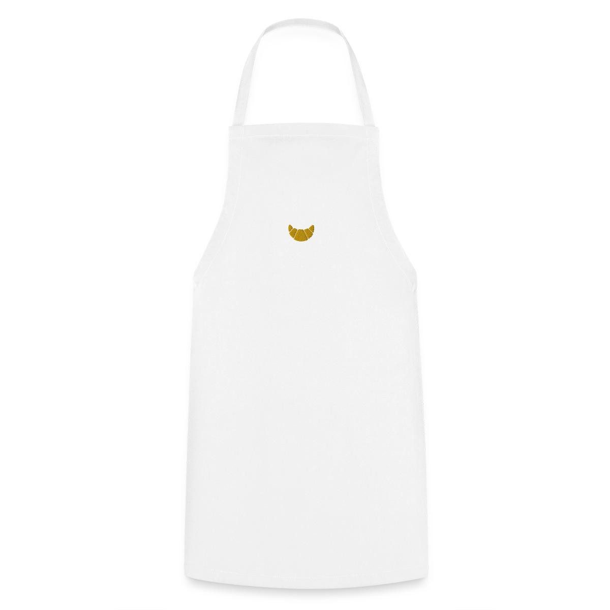Spreadshirt Kochschürze Stickerei Croissant Kochschürze, (1-tlg)
