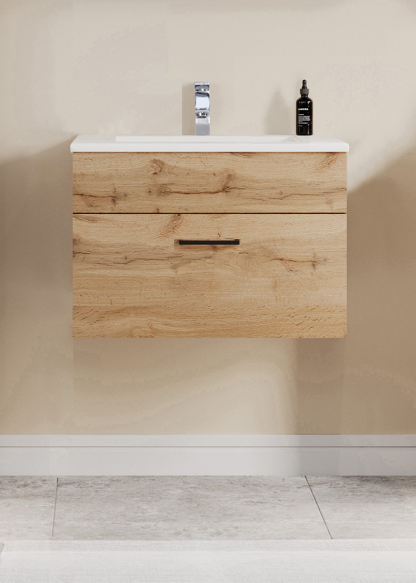 welltime Waschtisch Trento Light mit Keramik-Auflagebecken, 1 feste Blende günstig online kaufen