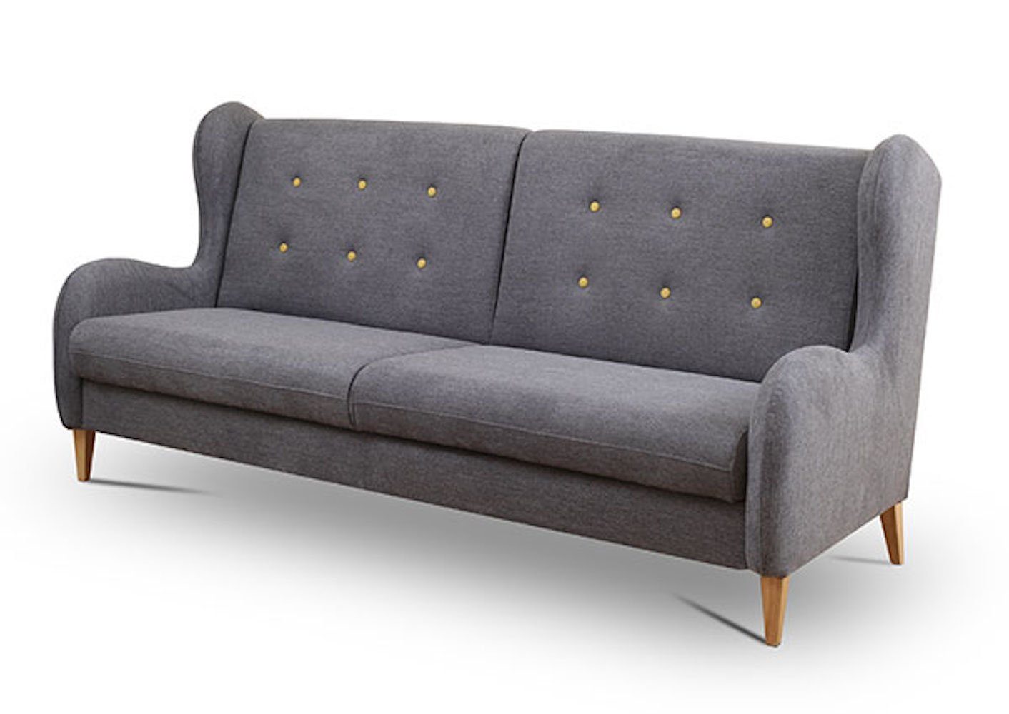 wählbar 218cm Bettkasten Lathi, Schlaffunktion Farbe Sofa korallenrot und Feldmann-Wohnen mit