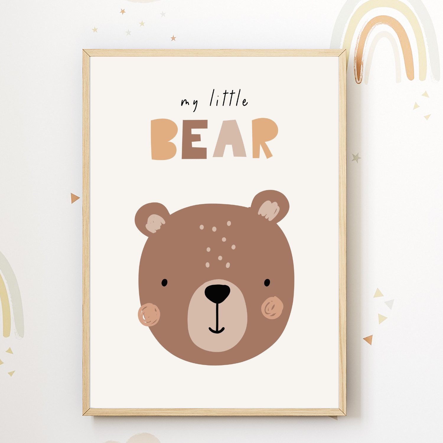 MeinBaby123® Poster Bilder Kinderzimmer, Poster Kinderzimmer Deko, Süße Tiere, Babyzimmer, Tiere Wandbilder, Boho, Sprüche – Bild 3 von 5