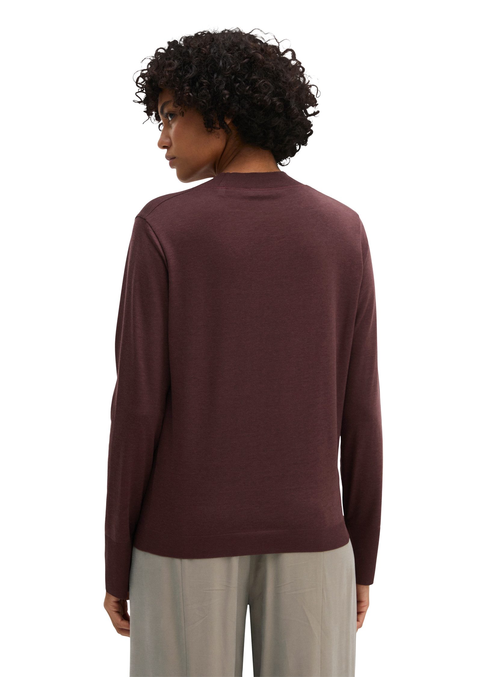 Marc O'Polo Langarmshirt aus TENCEL™ Lyocell-Baumwolle-Mix – Bild 3 von 5