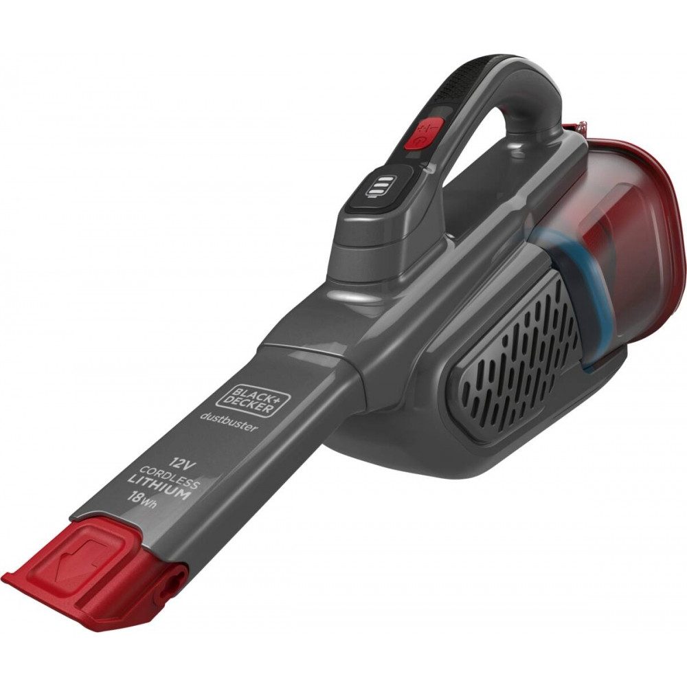 Black + Decker Akku-Handstaubsauger Black + Decker BHHV315J Akku-Handsauger., transparenter Schmutzfangbehälter, Akku-Handsauger mit 2 Leistungsstufen und 16 Minuten Betriebszeit