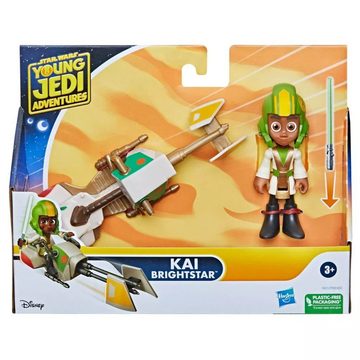 Hasbro Actionfigur Star Wars Young Jedi Adventures – Speeder & Kai Brightstar™