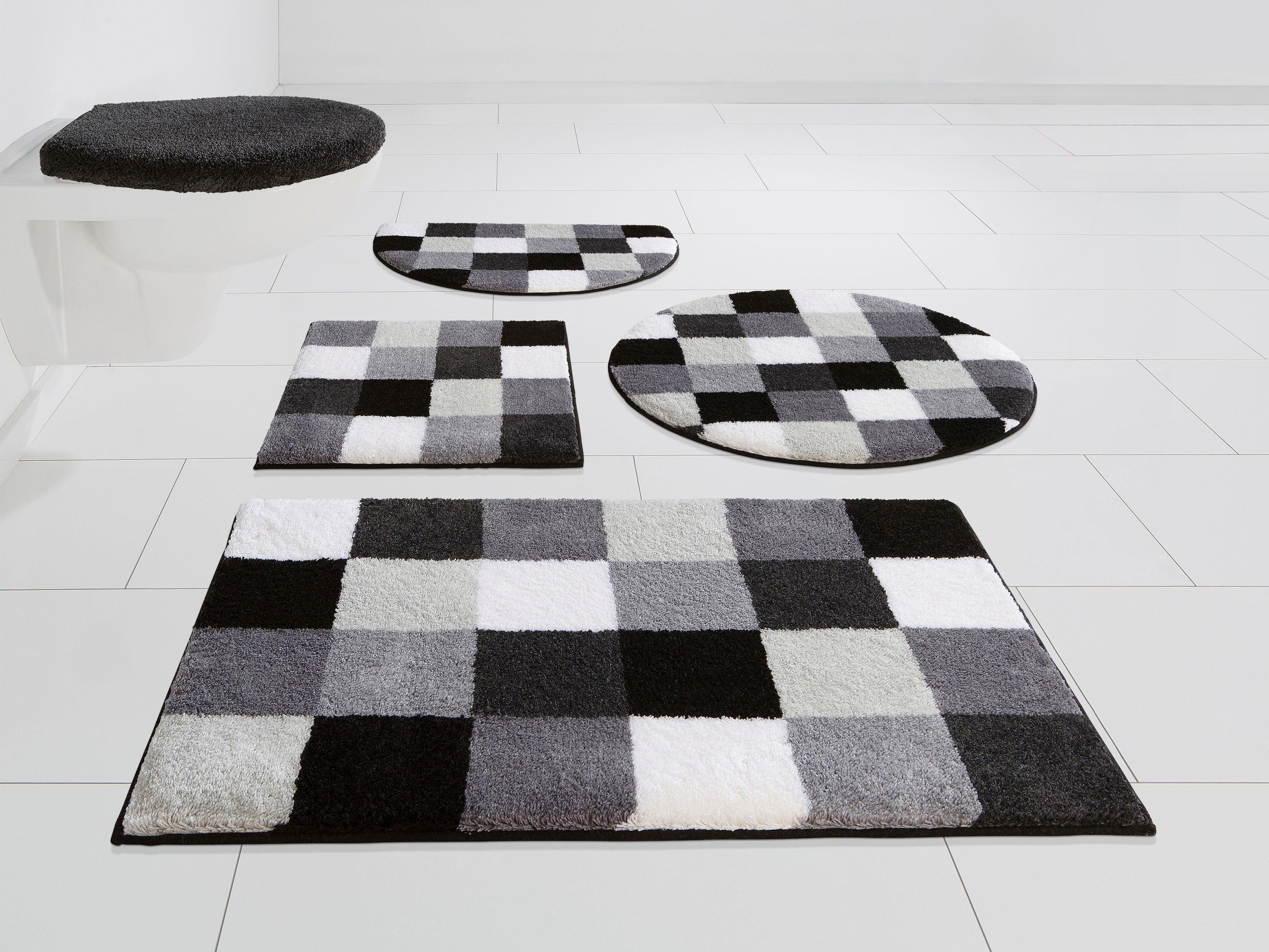 Badematte Mosaik, Badvorleger, Badezimmer Teppich, sehr weich