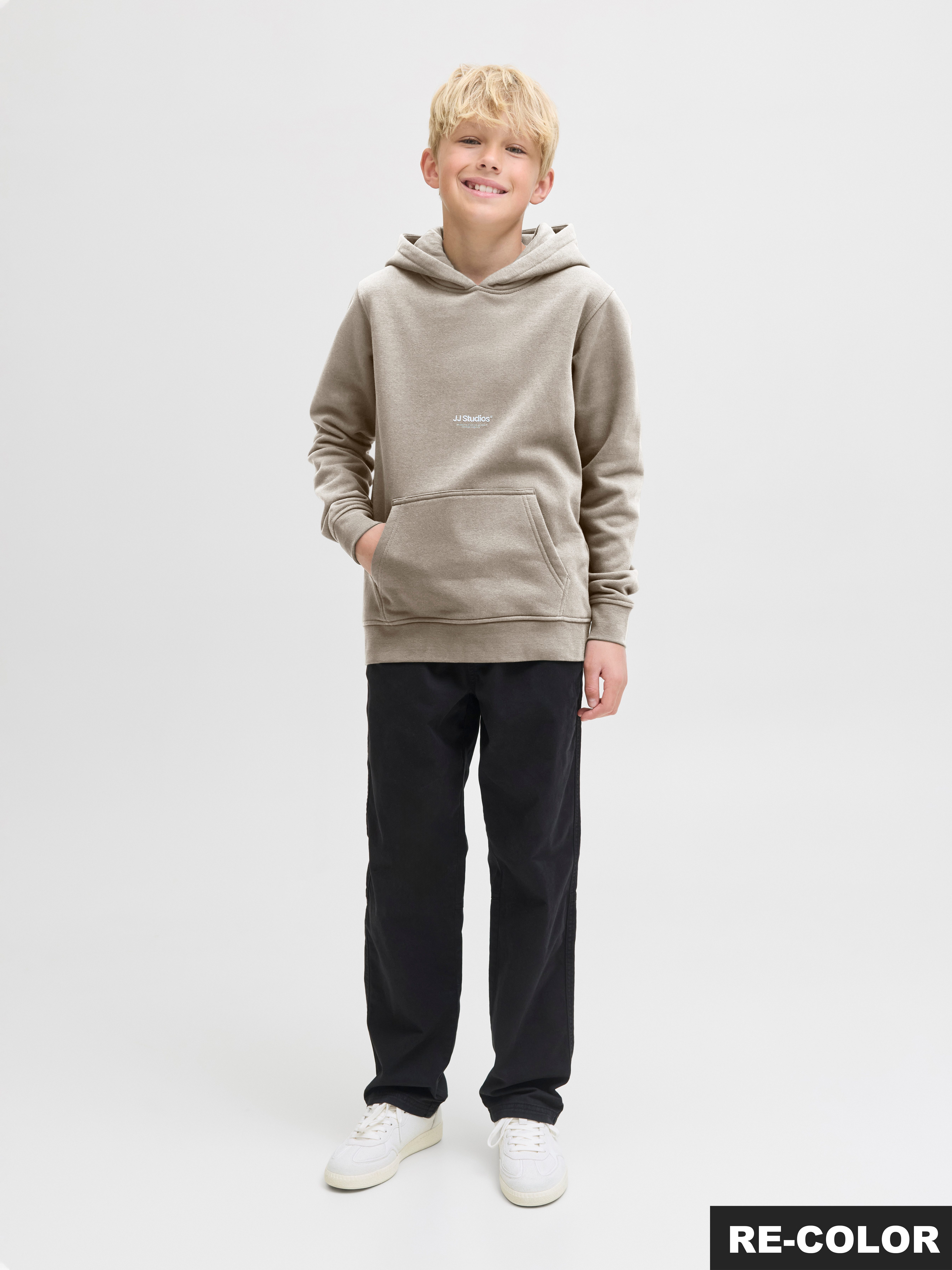 Jack & Jones Junior Kapuzensweatshirt JJESOHO SWEAT HOOD NOOS JNR Baumwollmischung, relaxed fit
