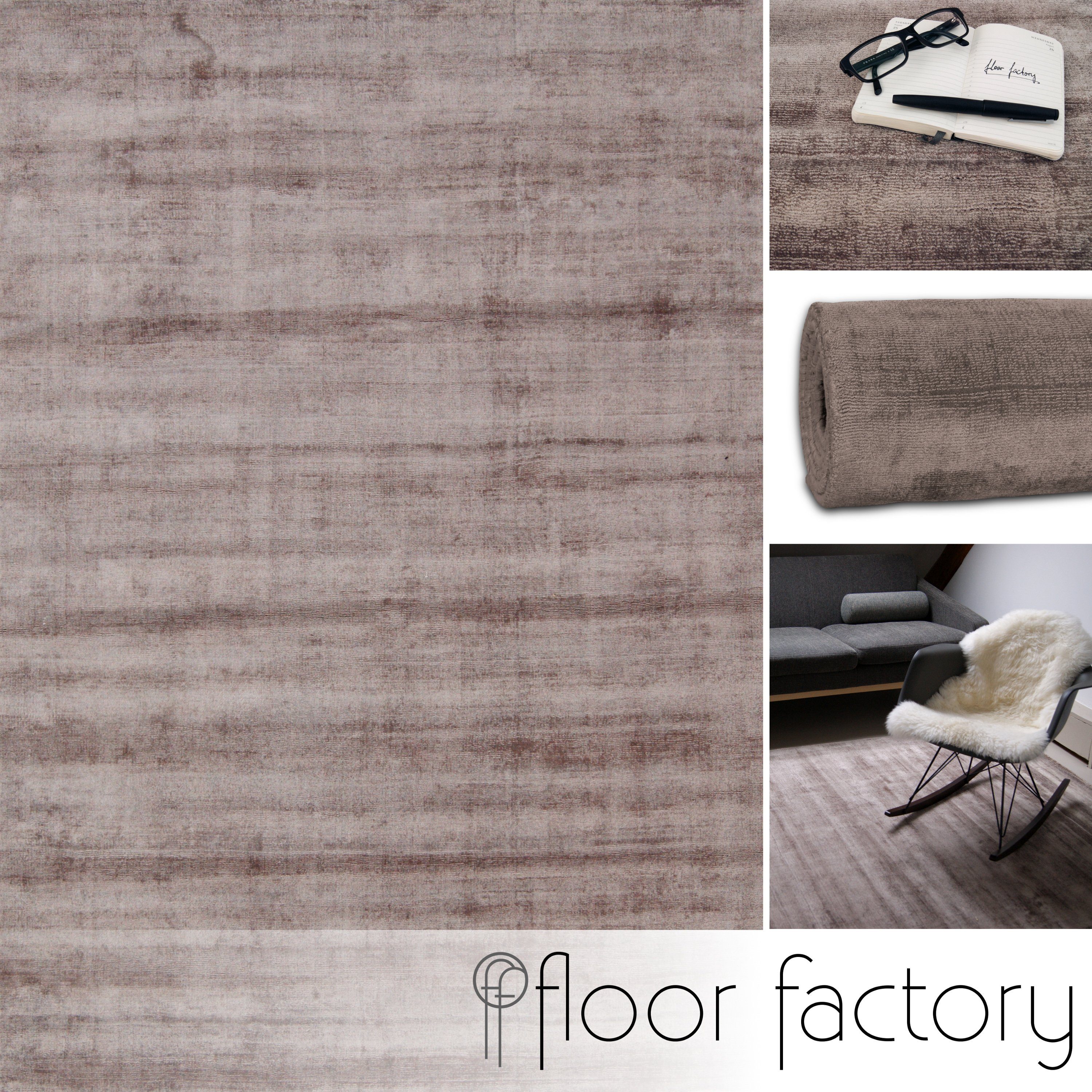 floor factory Designteppich Lounge, rechteckig, Höhe: günstig online kaufen