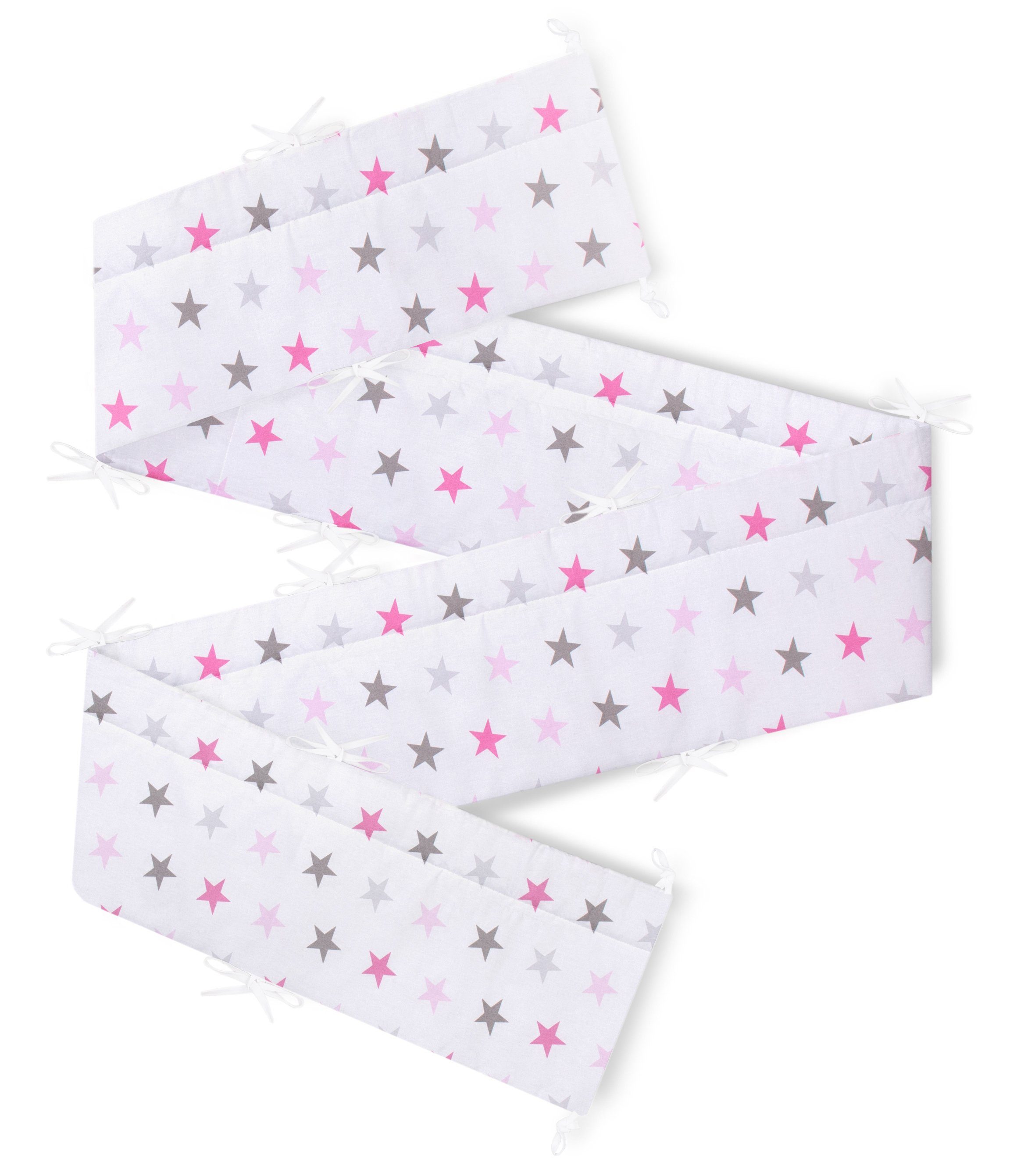 Bettnestchen Bettumrandung 360x30 cm für Babybett 120 x 60 cm geeignet (rundherum)