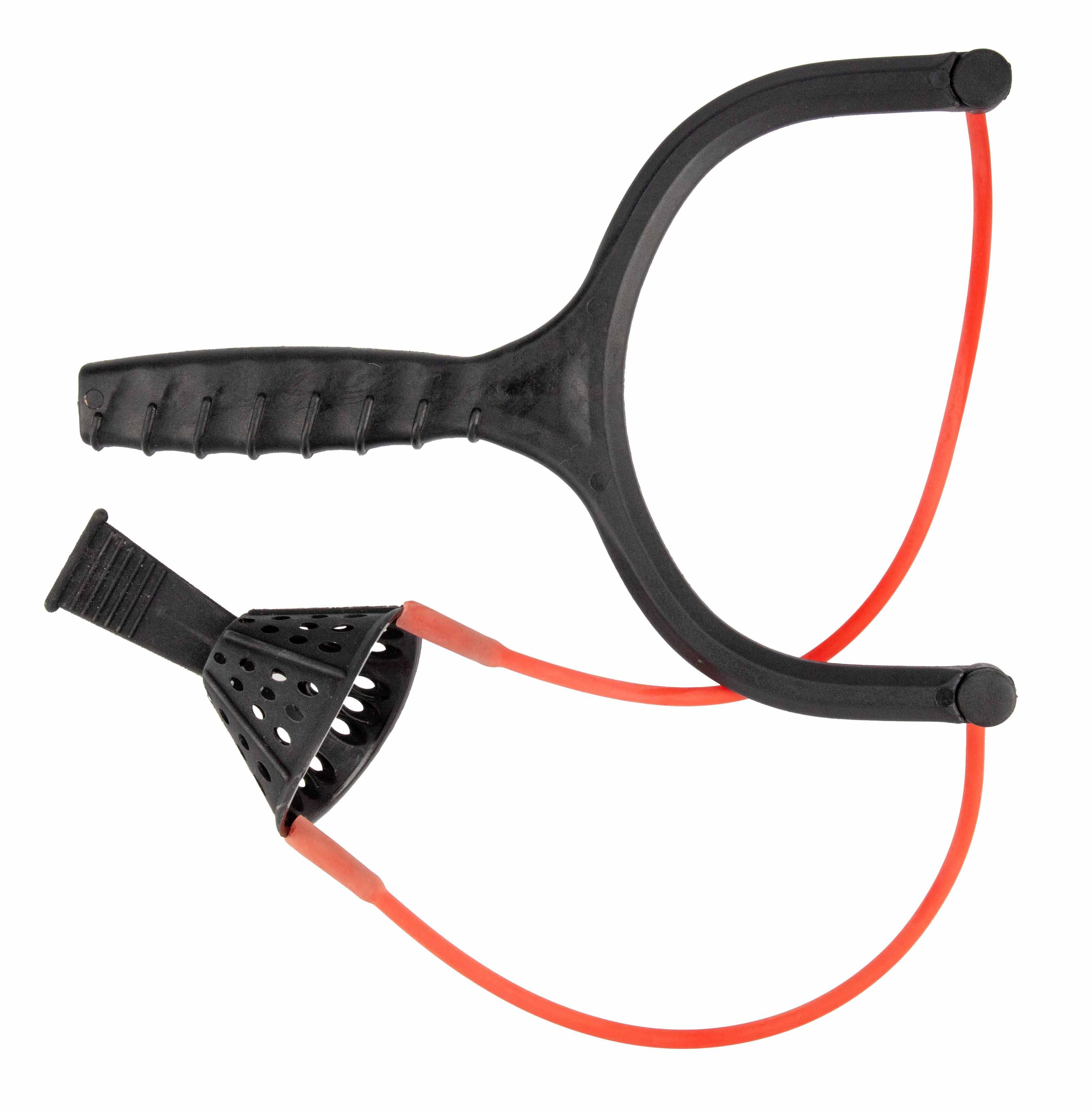 MIKADO Total Fishing Ballschleuder Angel Schleuder Pellet Pult - Mais, Pellets, Maden, Futter - Zwille, 1 tlg., Für Mais, Pellets, Futter, Maden