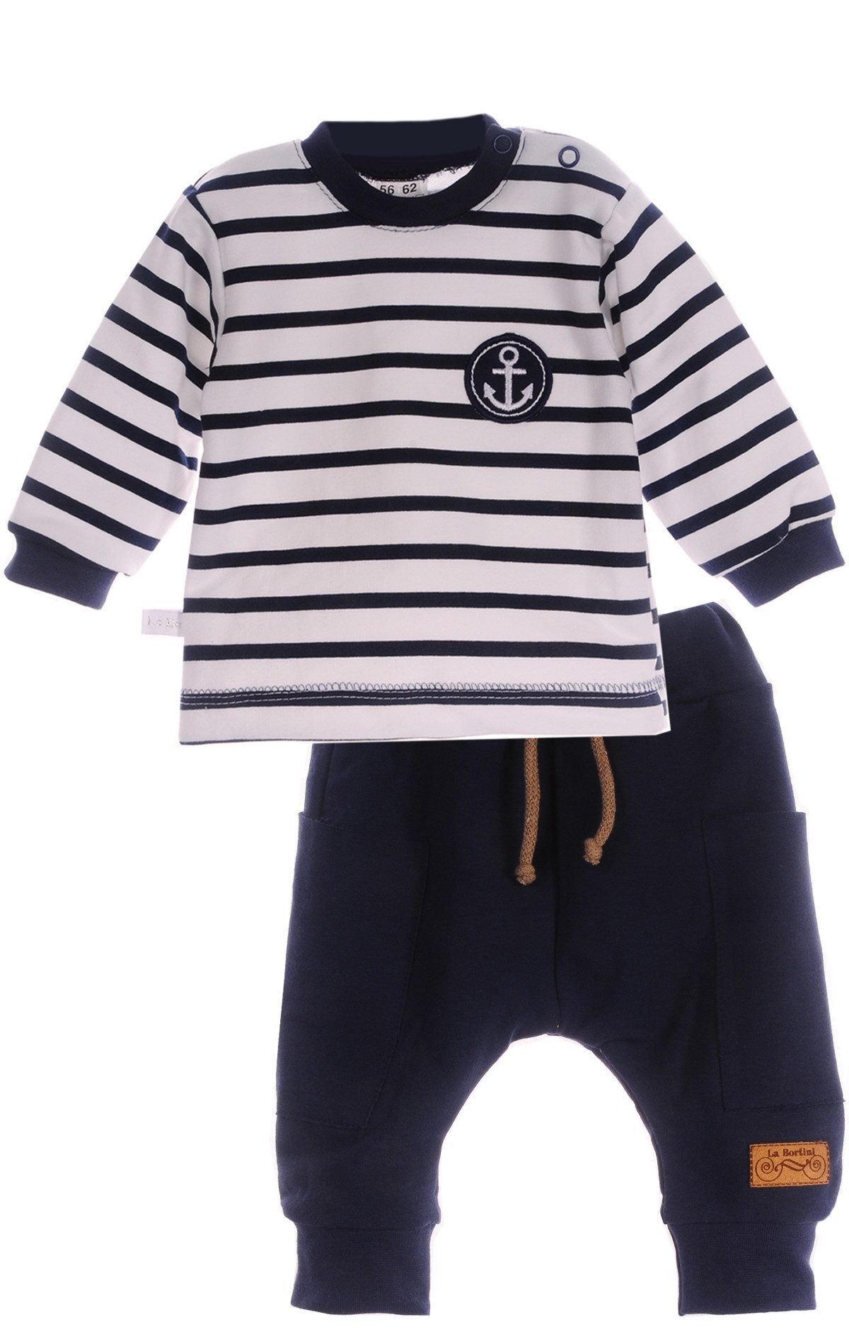 La Bortini Langarmshirt & Hose Anzug 2tlg T-Shirt und Hose für Babys und Kinder Baby Set Baby 50 56 62 68 74 80 86 92 98