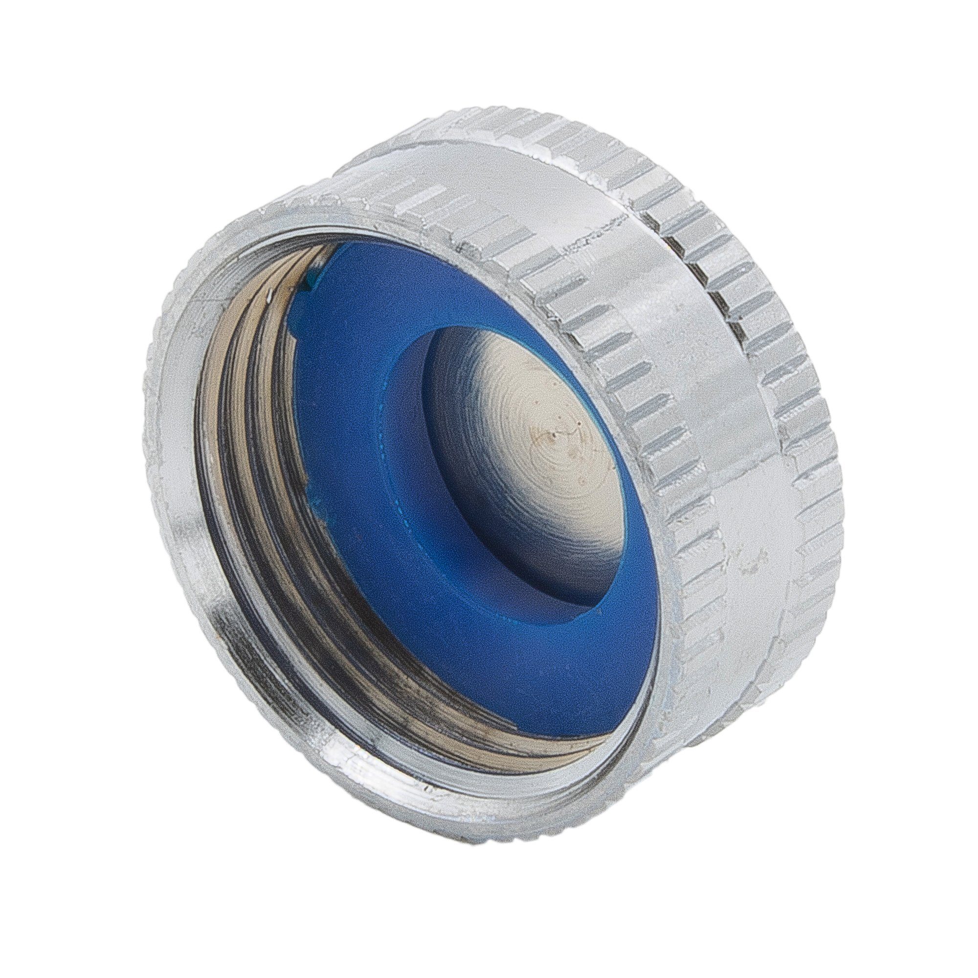 SpiceFlow Anschlussstück SpiceFlow Endkappe gerändelt 3/4" IG Chrom/Messing, Endkappe gerändelt 3/4" IG Chrom/Messing