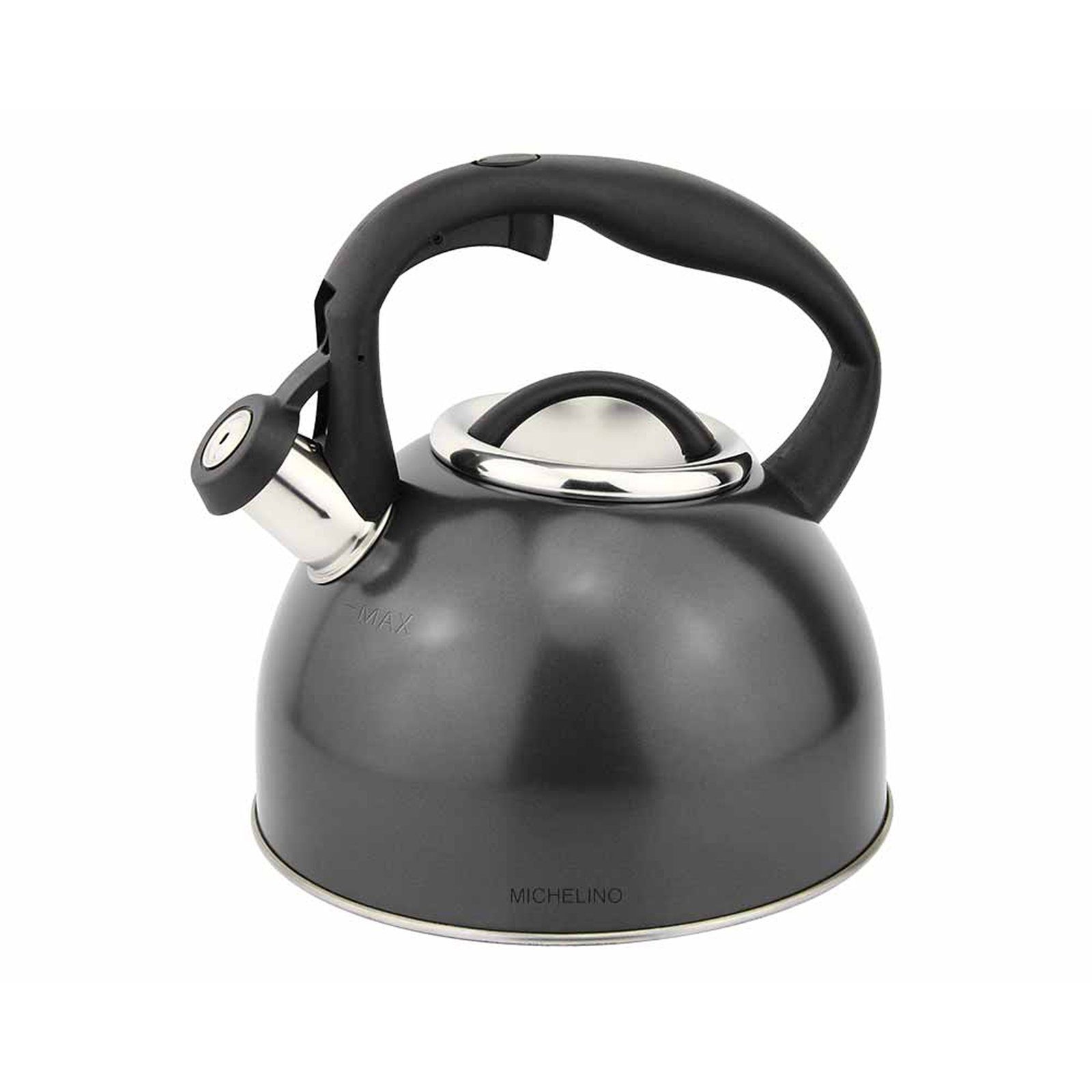 Michelino Чайники Flötenkessel Edelstahl 2,4 Liter, Edelstahl (Stück, 1-tlg., 1 Kessel), Чайники
