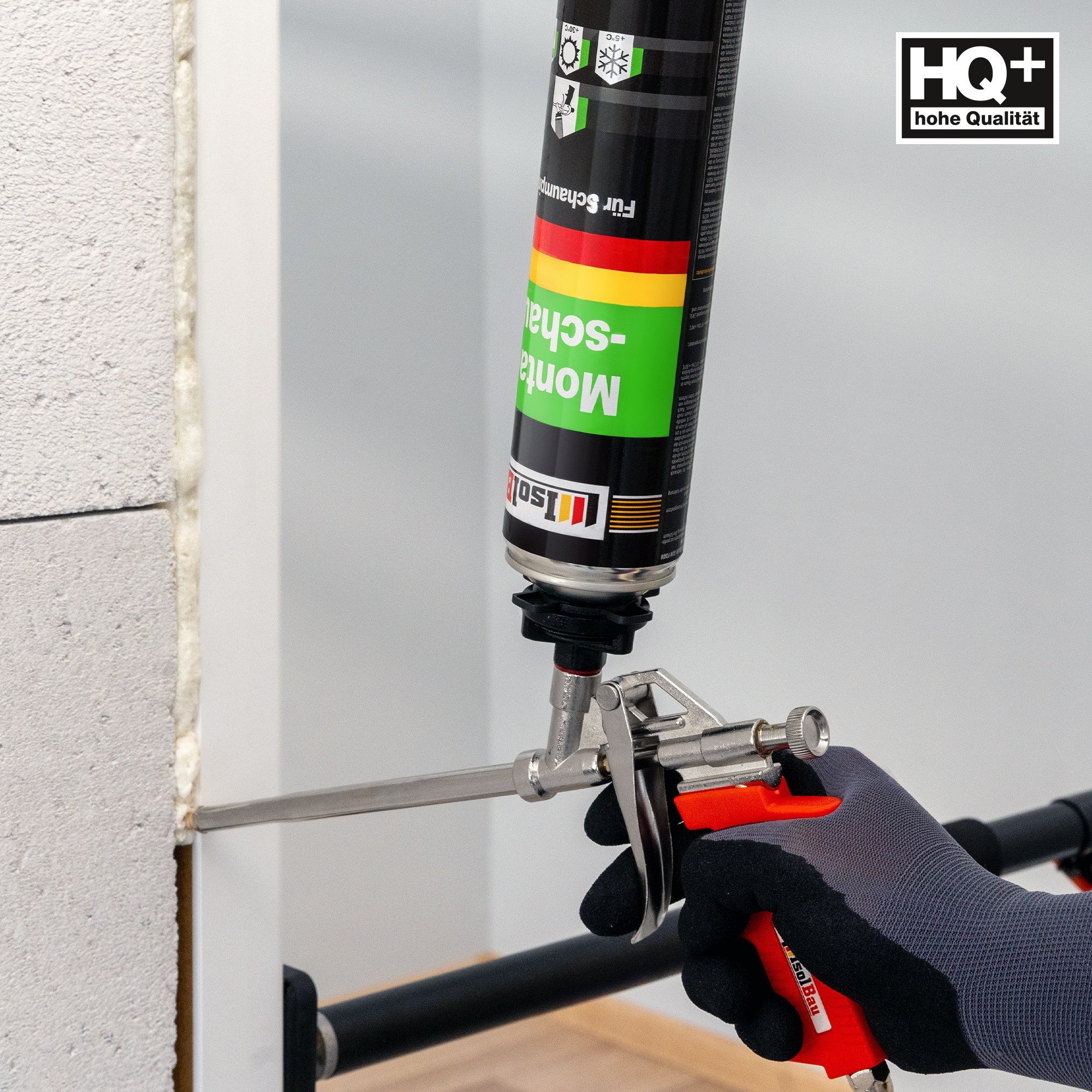 None Fenster SET Pistolenschaum 6 x 750 ml PU-Schaum-Reiniger Dämmen, PCV-Profile Holz Holzwerkstoffe Ziegelsteine Beton Gips Metall