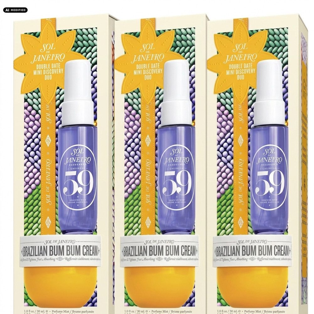 Sol de Janeiro Pflege-Geschenkset Sol de Janeiro Double Date Geschenkset 3er Set, 2-tlg., Vorteilspack mit drei identischen Geschenksets für Vorrat oder Sharing