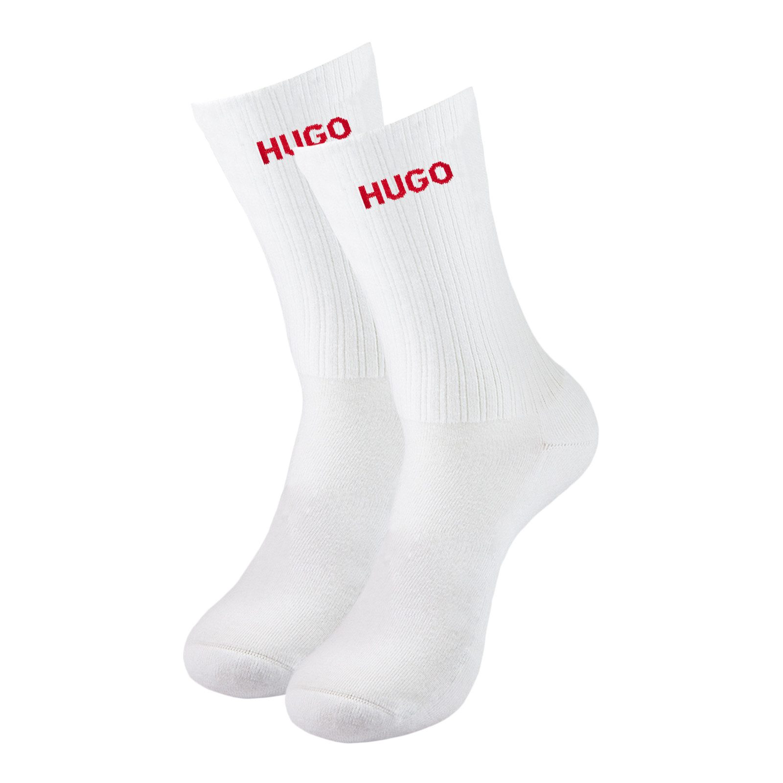 HUGO Freizeitsocken QH Rib Logo CC (6-Paar) mit verstärkten Belastungszonen günstig online kaufen