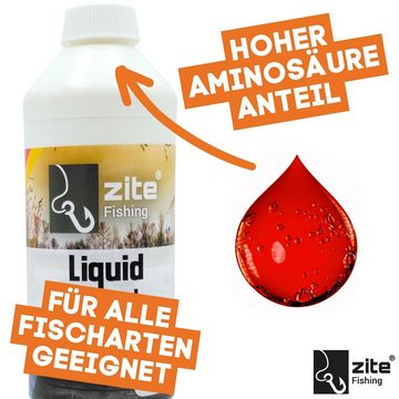 Zite Fischlockstoff Angelfutter Set 16+20mm Boilies, 500ml Liquid und 1kg Grundfutter