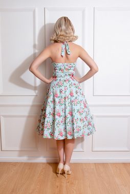 Hearts & Roses London Trägerkleid Heidi Floral Swing Dress Rockabella Vintage Retro